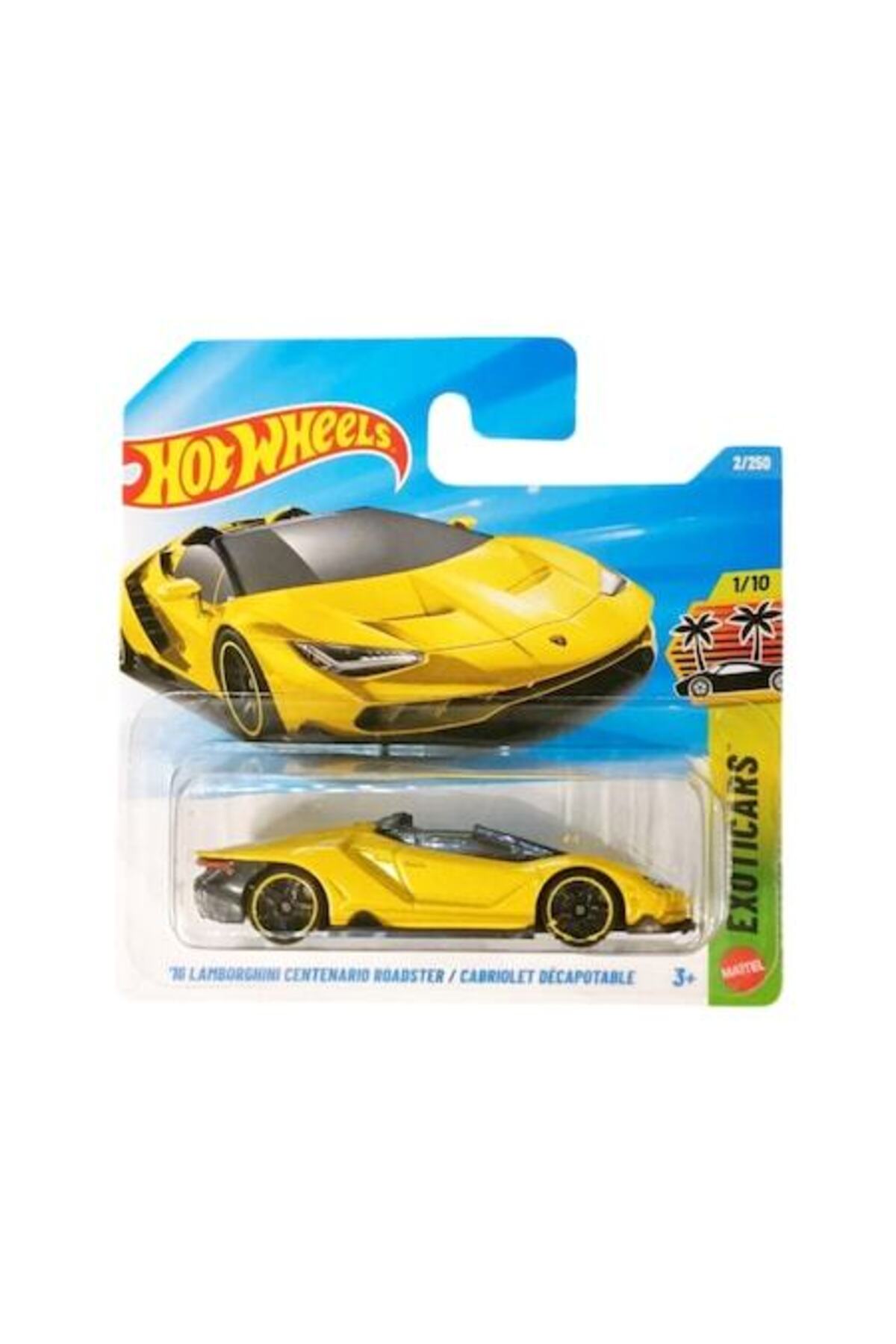 Masinuta Lamborghini Centenario Roadster '16, galben, scara 1:64, editia 2025