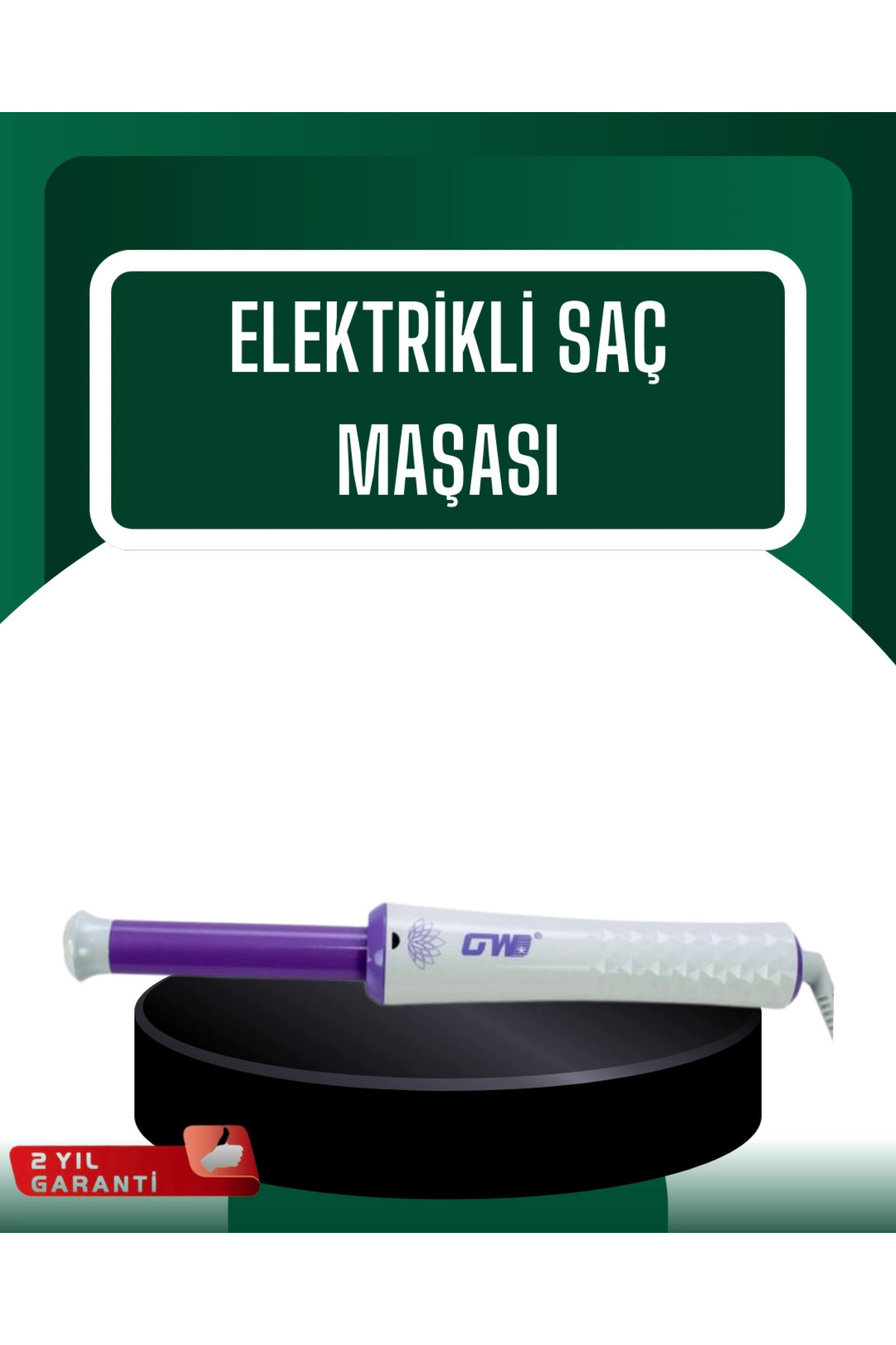 Profesyonel Saç Kıvırma Makinesi – 32 mm Geniş Bukle Maşası