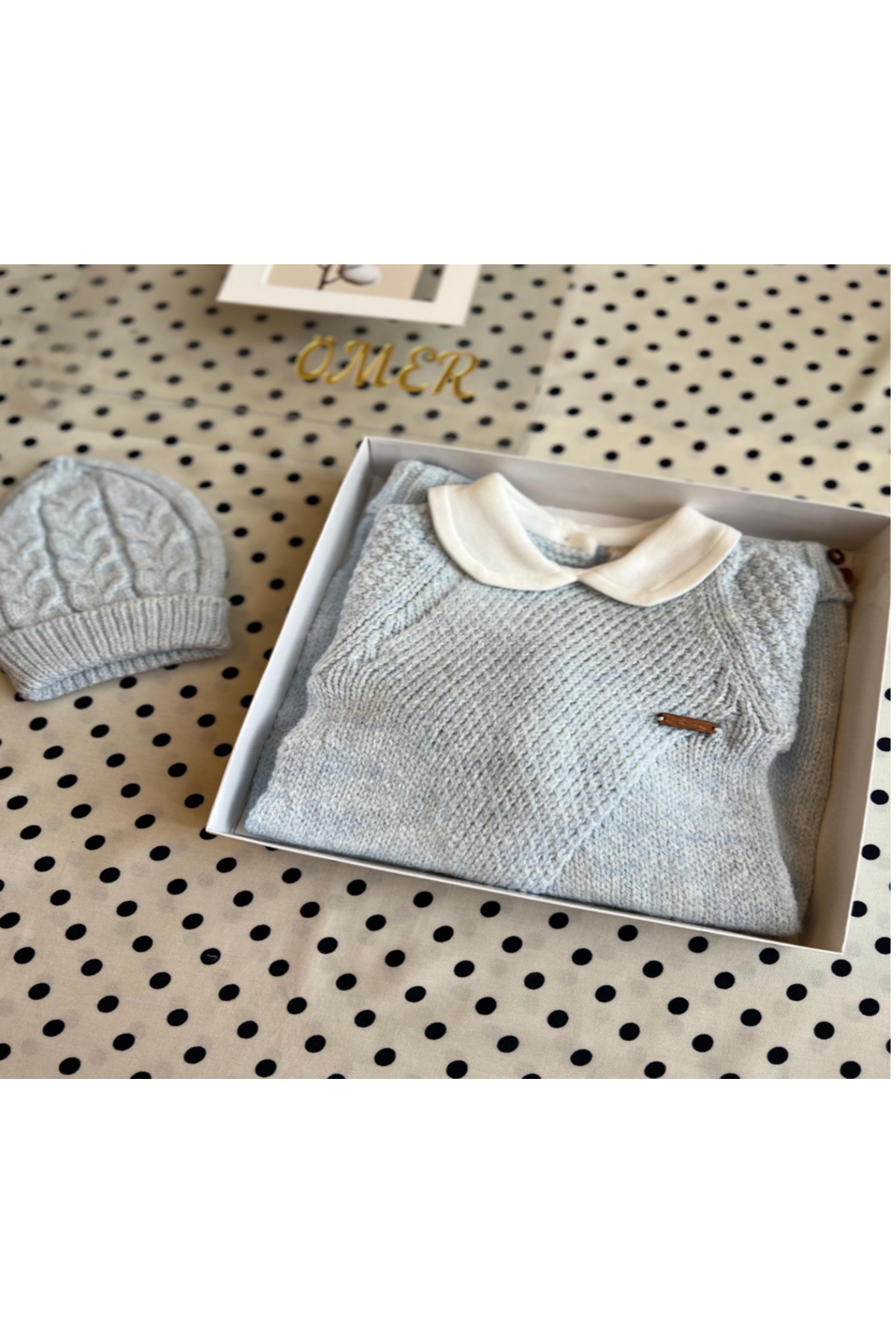 Nipperland Kışlık yenidoğan tulum erkek | Kışlık erkek mavi erkek tulum | Kışlık Erkek Şapkalı Yeni doğan Tulum fotoğrafı 4 (önizleme)