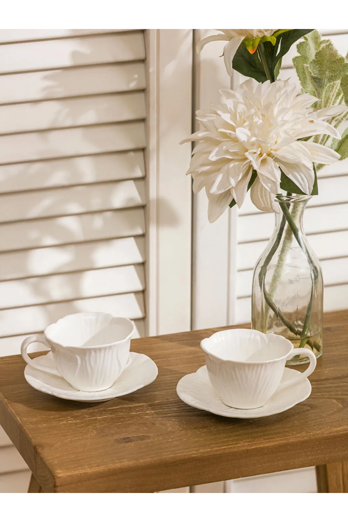 LC Waikiki LCW HOME Beyaz 2 Kişilik Porselen Kahve Fincan Takımı 100 Ml