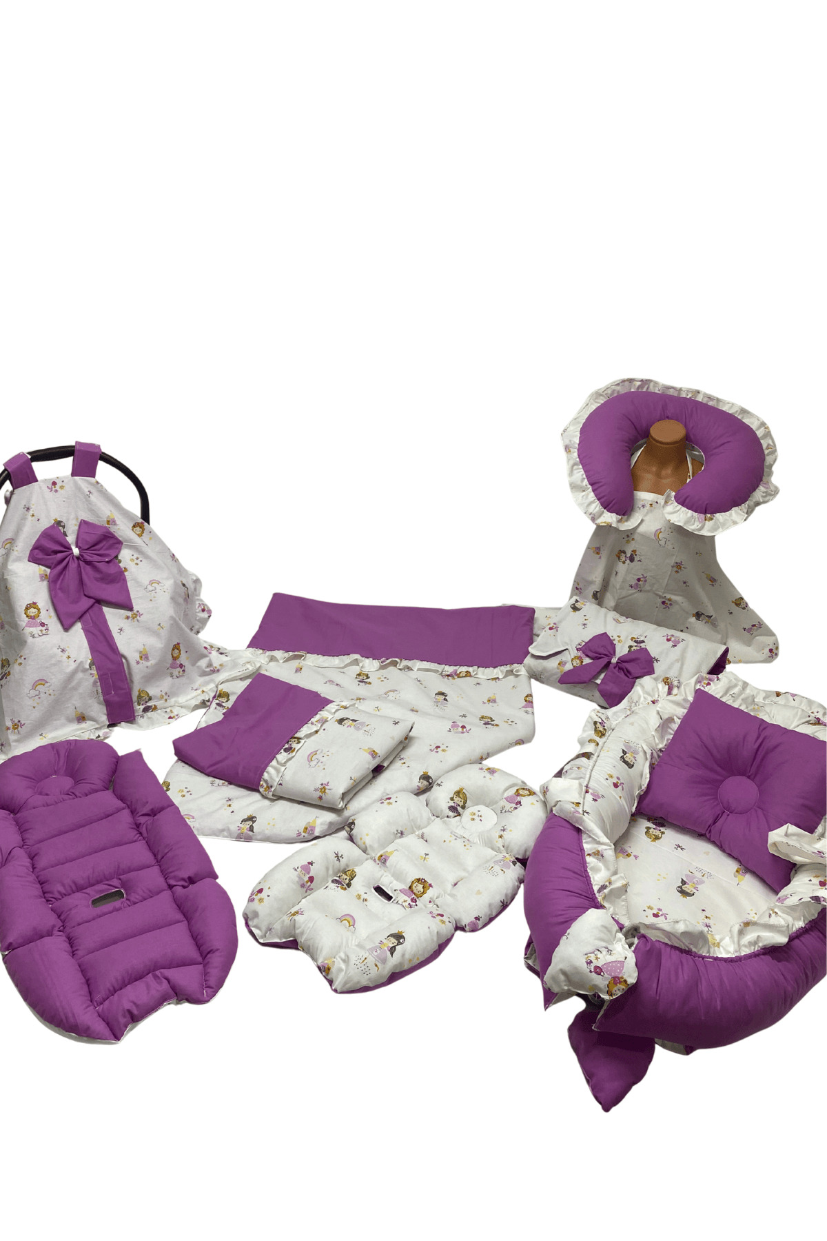 Happy Baby Dikiş Atölyesi 13’lü Babynest Puset Örtüsü Alt Açma Emzirme Yastığı Ana Kucağı Bebek Arabası Minderi fotoğrafı 2 (önizleme)