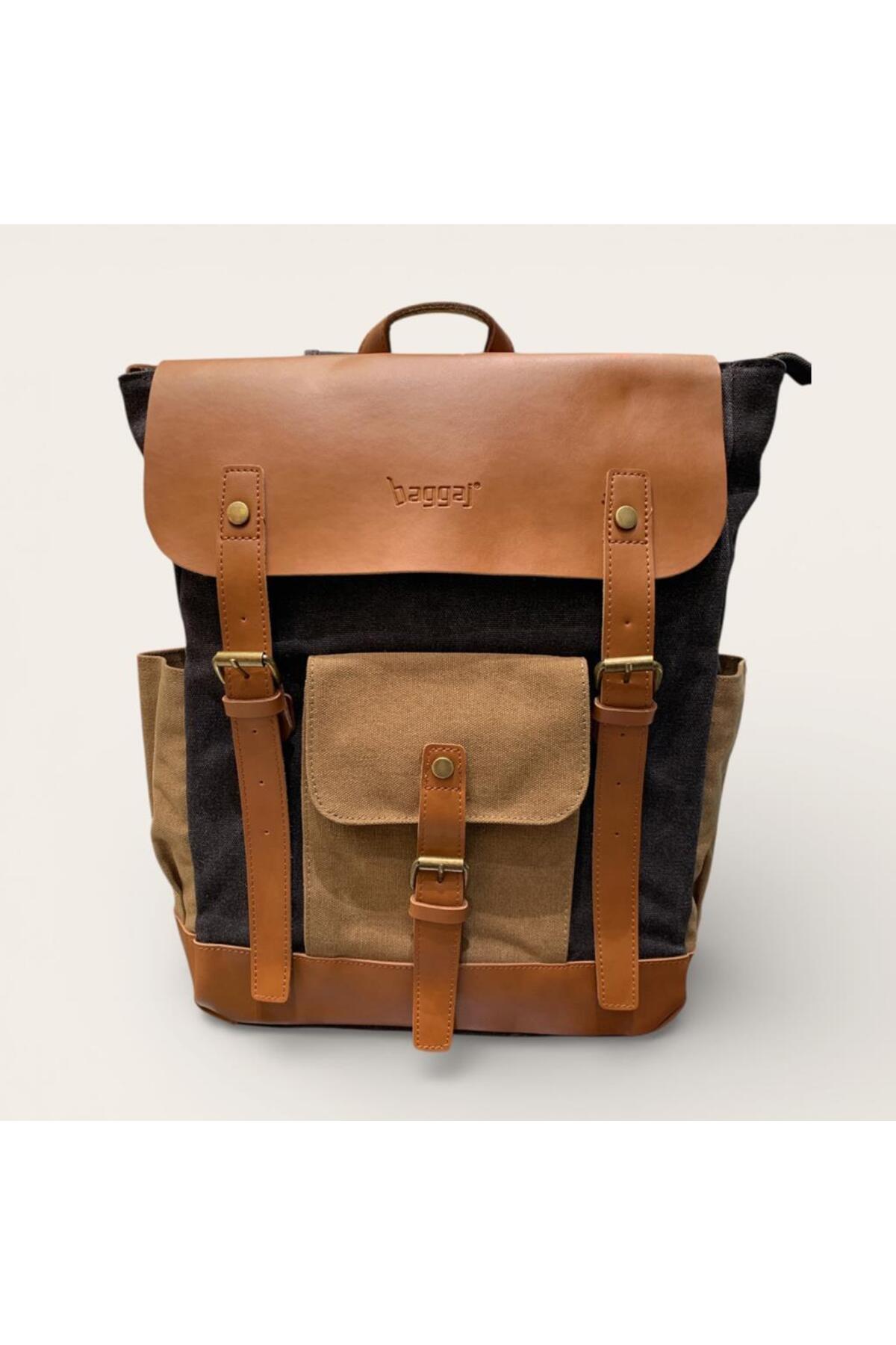  کوله پشتی یونیسکس پارچه‌ای برزنتی با محفظه لپ‌تاپ KS25225