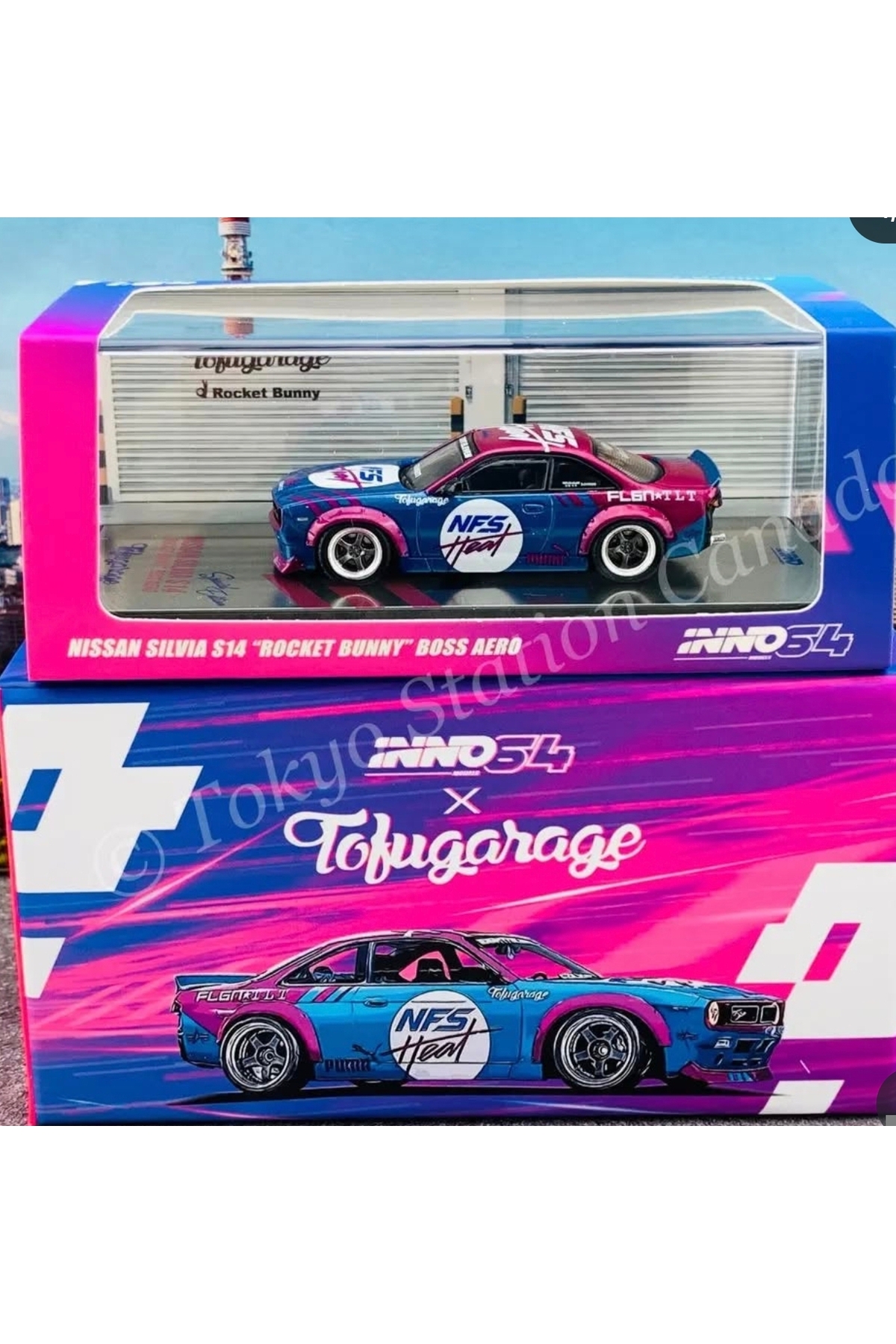 Inno Inno64 Tofu Garage Nissan Silvia S14 Rocket Bunny Boss Aero 1