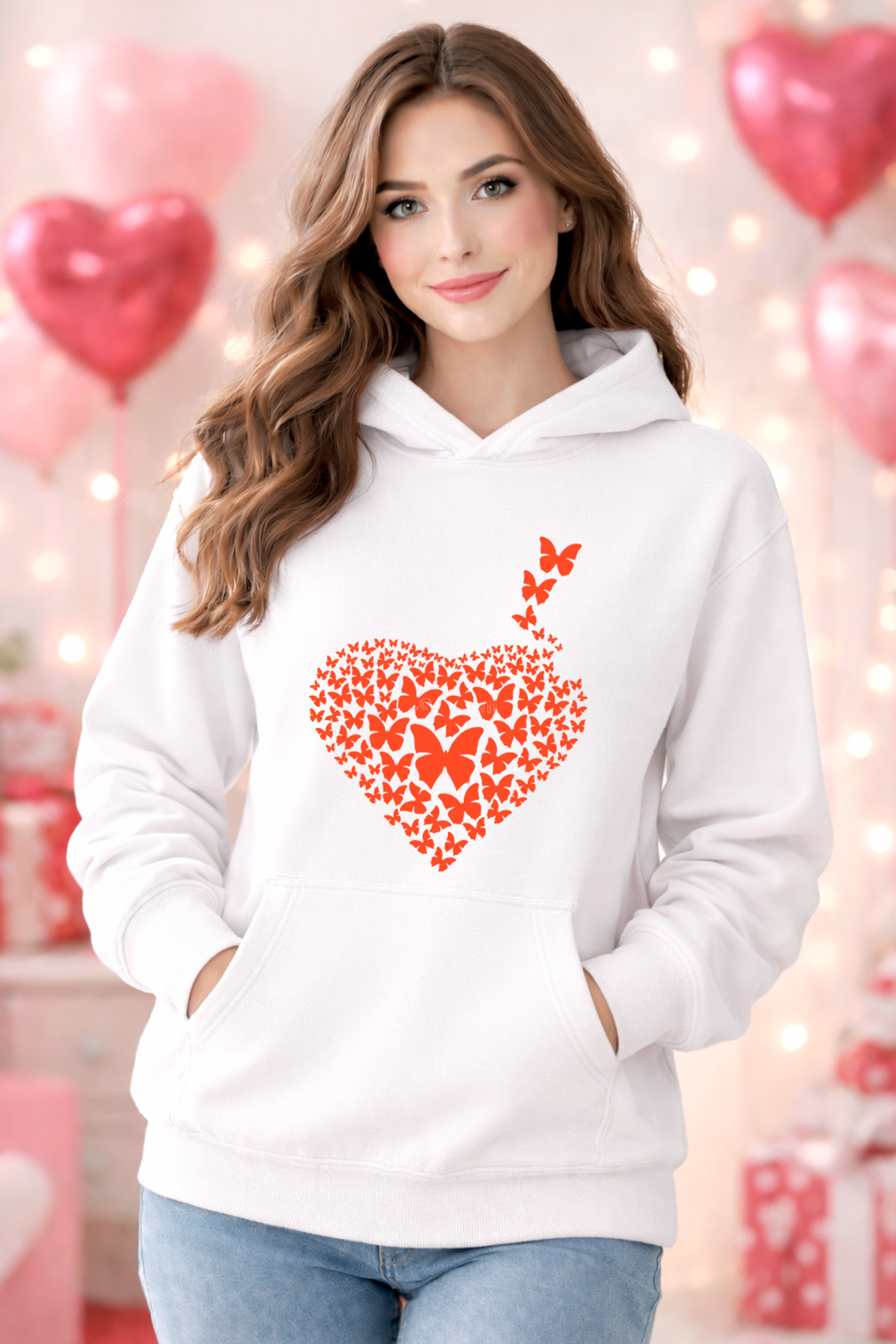 stil x Special for Valentine's Day, Sweatshirt with Hooded Names