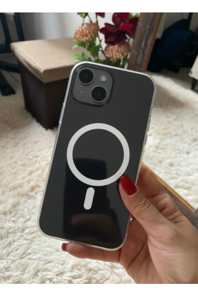 KILIF ZONE iPhone 13 Uyumlu Magsafe Özellikli Darbe Emici Sararmaz Şeffaf Ser...