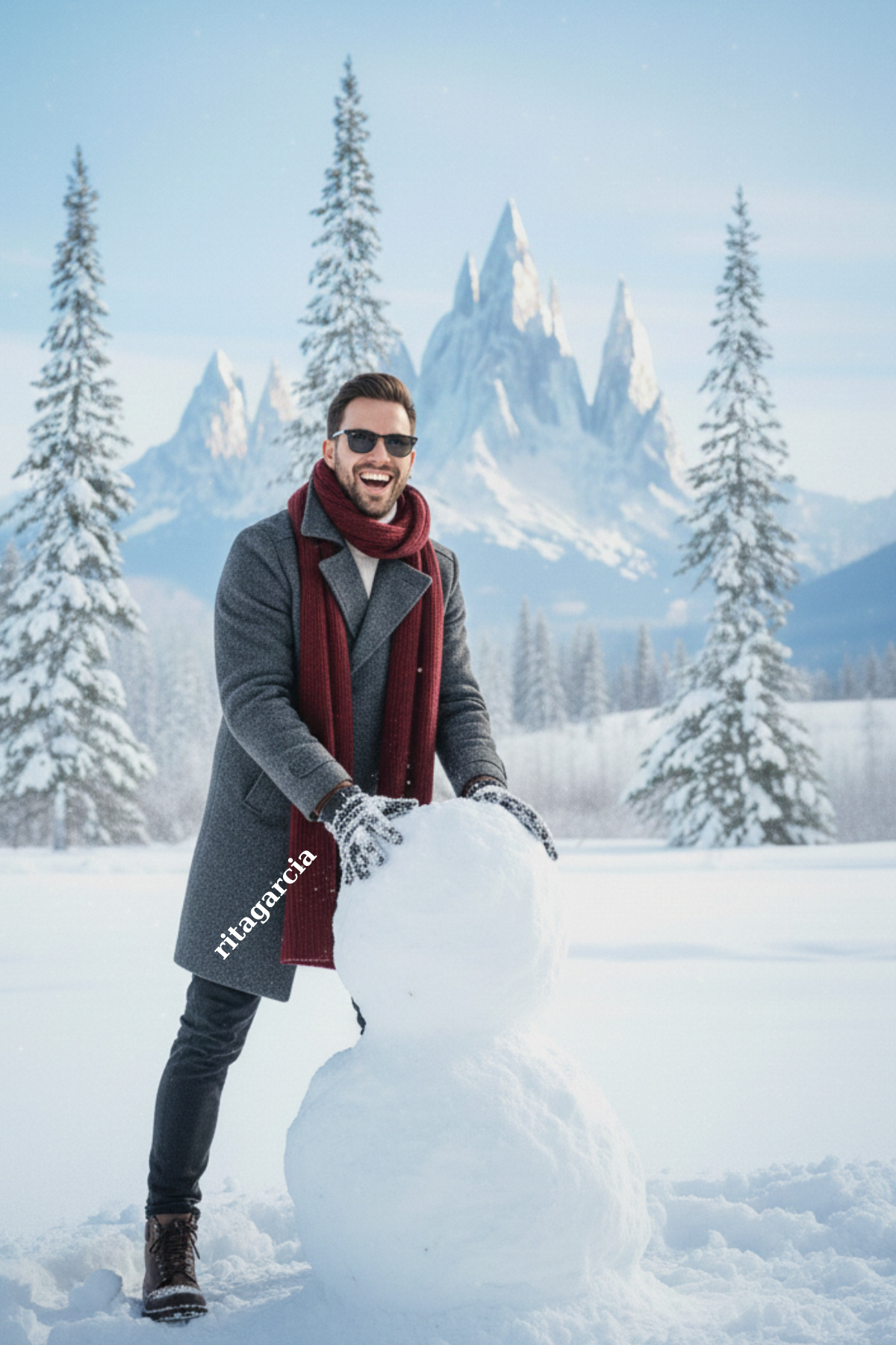 Ritagarcia  Selanik Erkek Örgü Atkı - Uzun Kalın Kışlık Unisex - Görsel 4