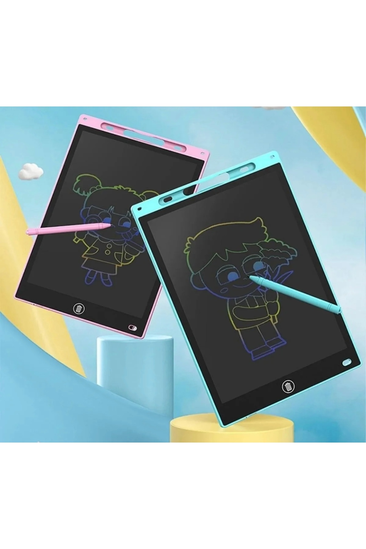 تبلت نقاشی دیجیتال با صفحهنمایش LCD و قلم، تبلت هوشمند کودکان برای نقاشی هنری ۸.۵ اینچی