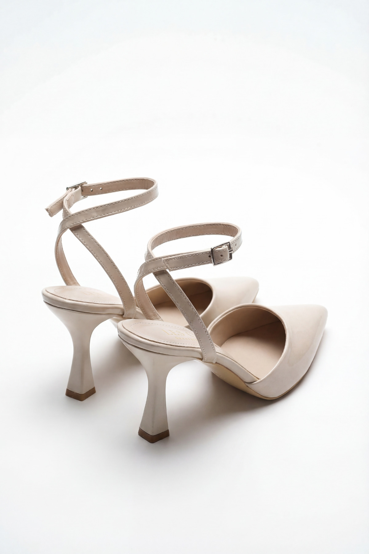 Les Chatelets  L’ANCRE Sivri Burun Bilekten Bağlama Topuklu Ayakkabı - Görsel 2