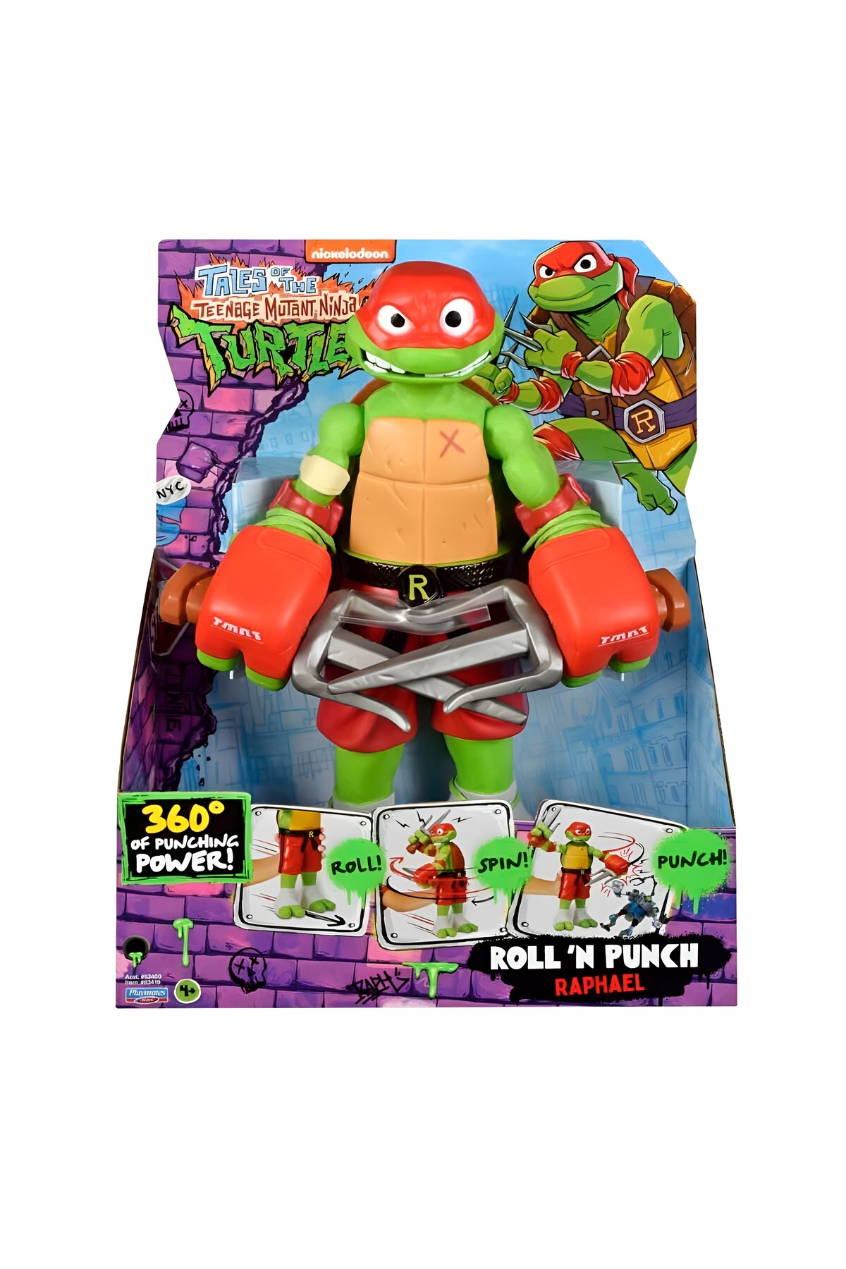 Teenage Mutant Ninja Turtles Roll N Punch Raphael Figürü 30 cm