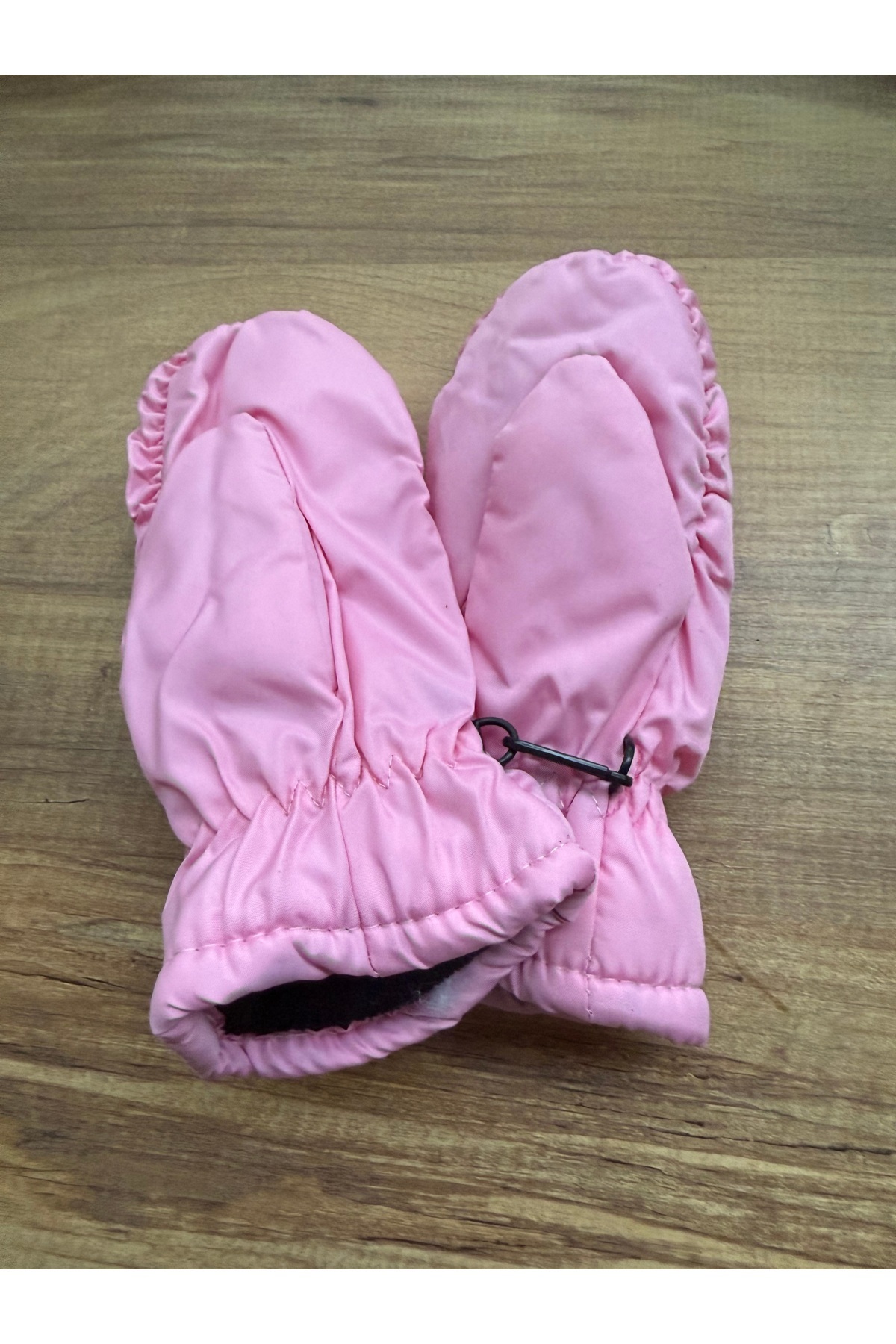 Blotch Sevimli Figür Su Geçirmez Kaliteli Lastikli Pembe İçi Polarlı Bebek Kar Eldiveni 0-24 ay fotoğrafı 2 (önizleme)