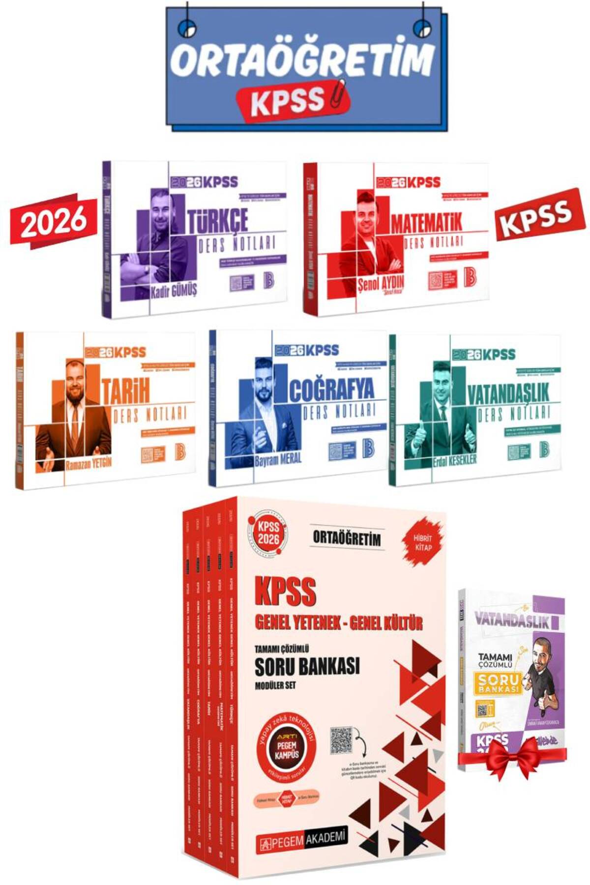 【新品未使用】 Peggy Top Licorice Bohemia 3Y Pegem Akademi Yayıncılık 2026 Benim Hocam KPSS Ders Notları Seti+