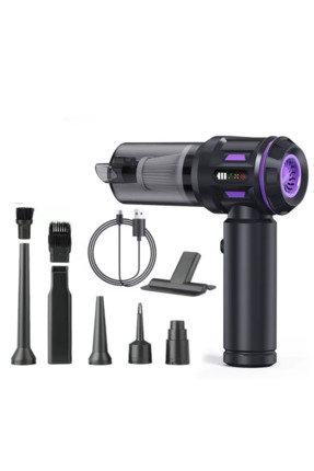 Protonust Kablosuz Araba Süpürgesi, Taşınabilir Güç 20000Pa, 3 Hız, Üfleme Ve...