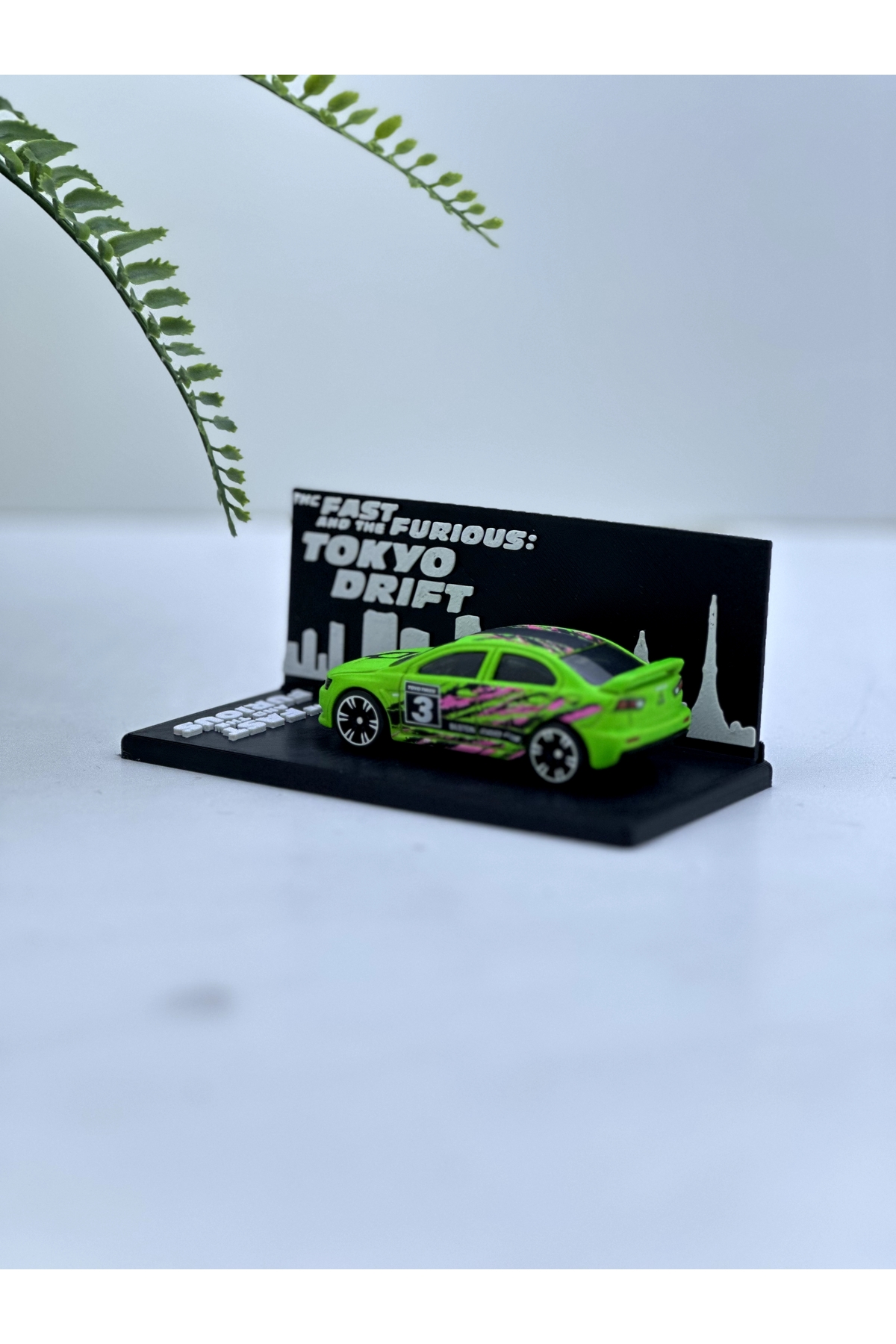 Butik Tokyo Drift Tasarımlı Tekli Mini Diorama Araç Sergileme