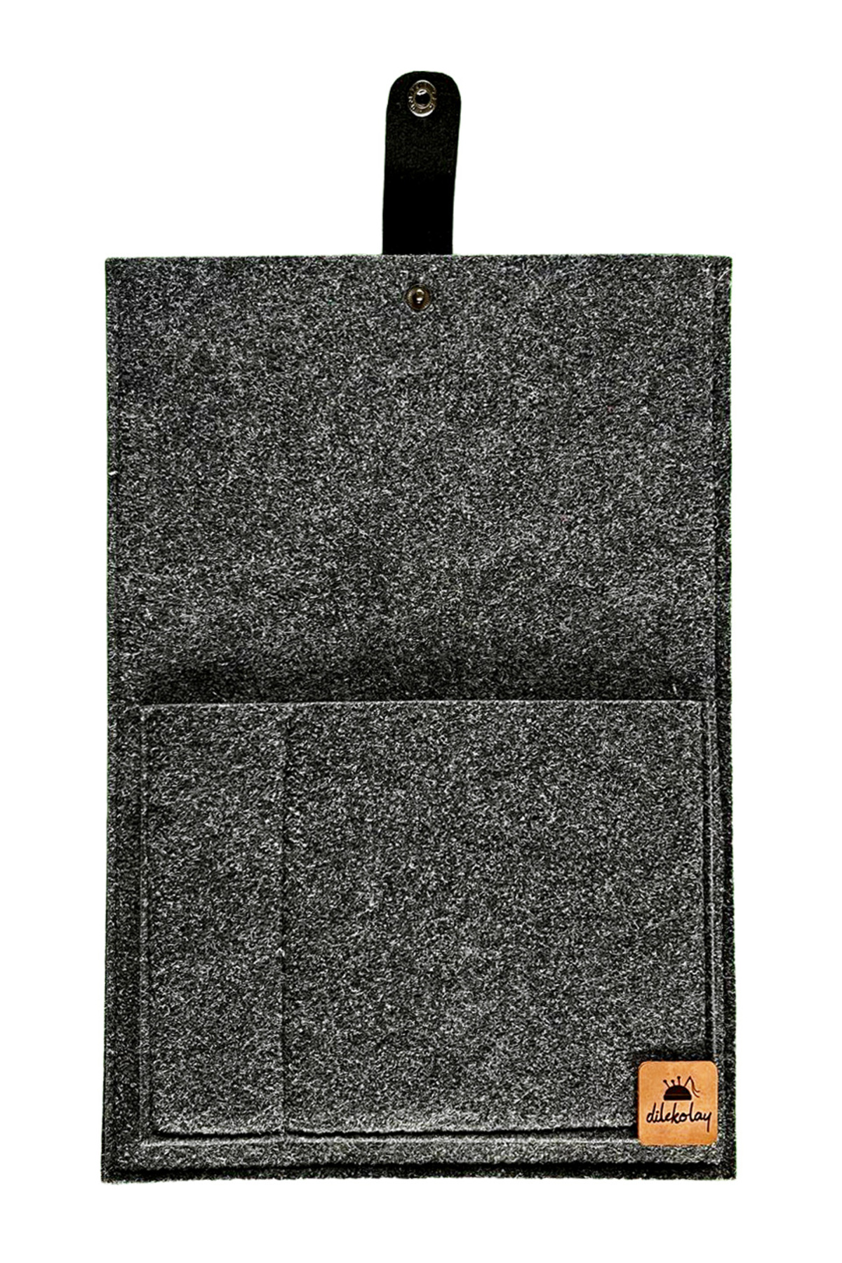 dilekolay  Ofis Asistanı: Cepli Keçe Dosya ve Tablet Çantası – Antrasit Gri (34x24 cm) - Görsel 5