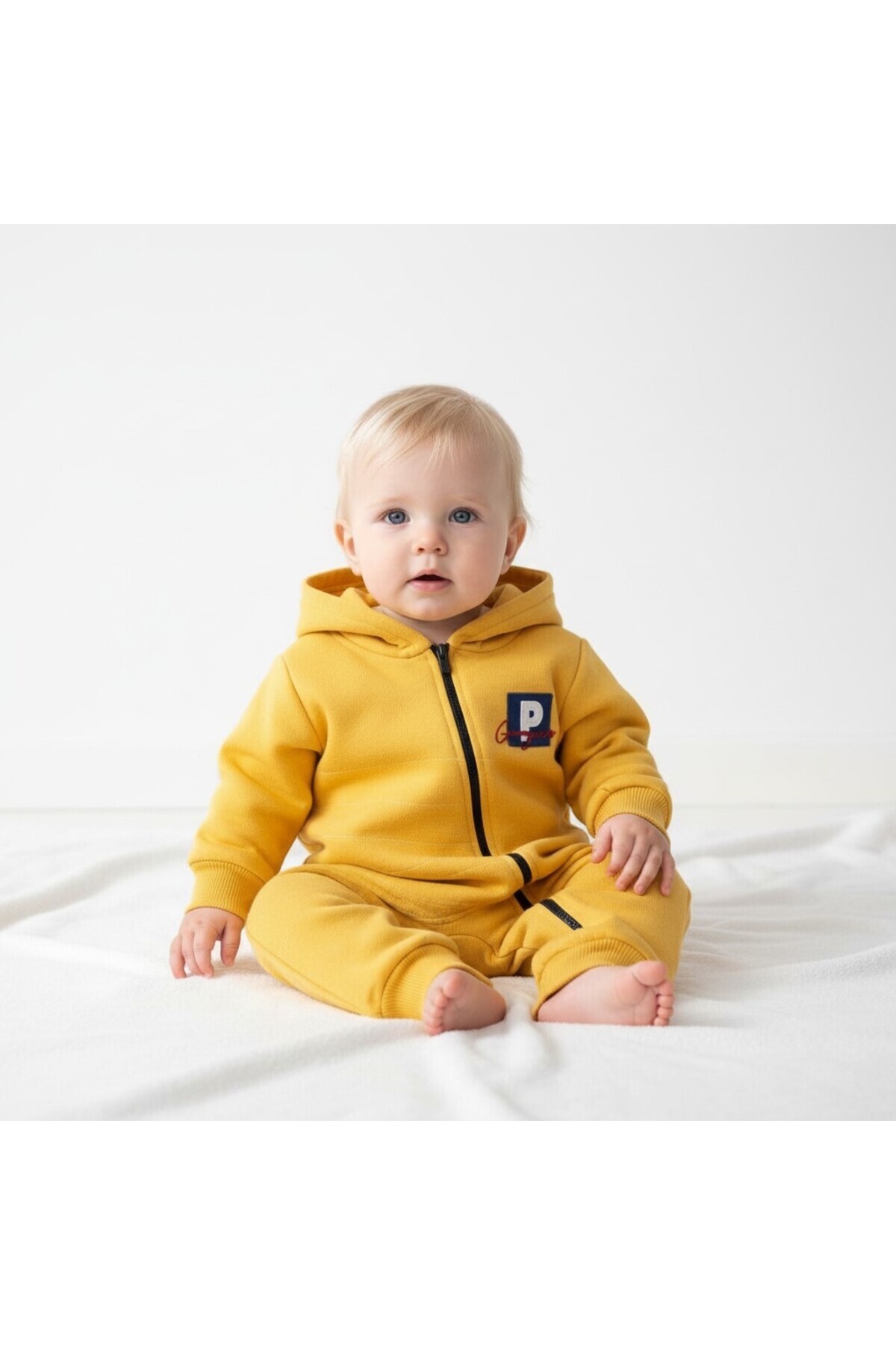 SeaBubbles Kapüşonlu Kışlık Bebek Tulum fotoğrafı 2 (önizleme)