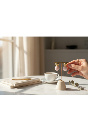 Marka Çelik Top Altın Küpe