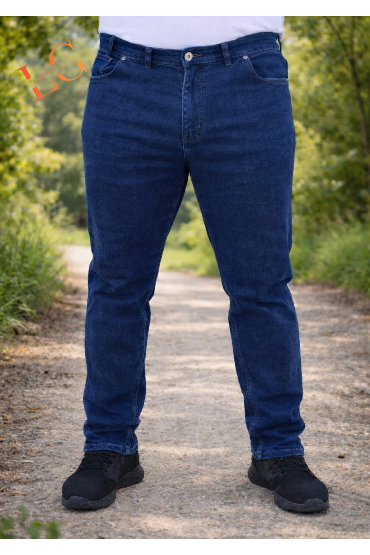 LORDA GİYİM TONI S ERKEK KOT PANTALON SUPER BATAL YUKSEK BEL LİKRALI FERMUARLI görsel 2
