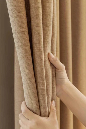 Perde Pendik Bej Keten Fon Perde 1. Kalite Dökümlü Kumaş Pilesiz Düz Dikim Ku...