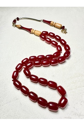 TESBİHCİM MEHMET Sıkma Kehribar kuka tasarım 12/8 MM Gümüş Püskül