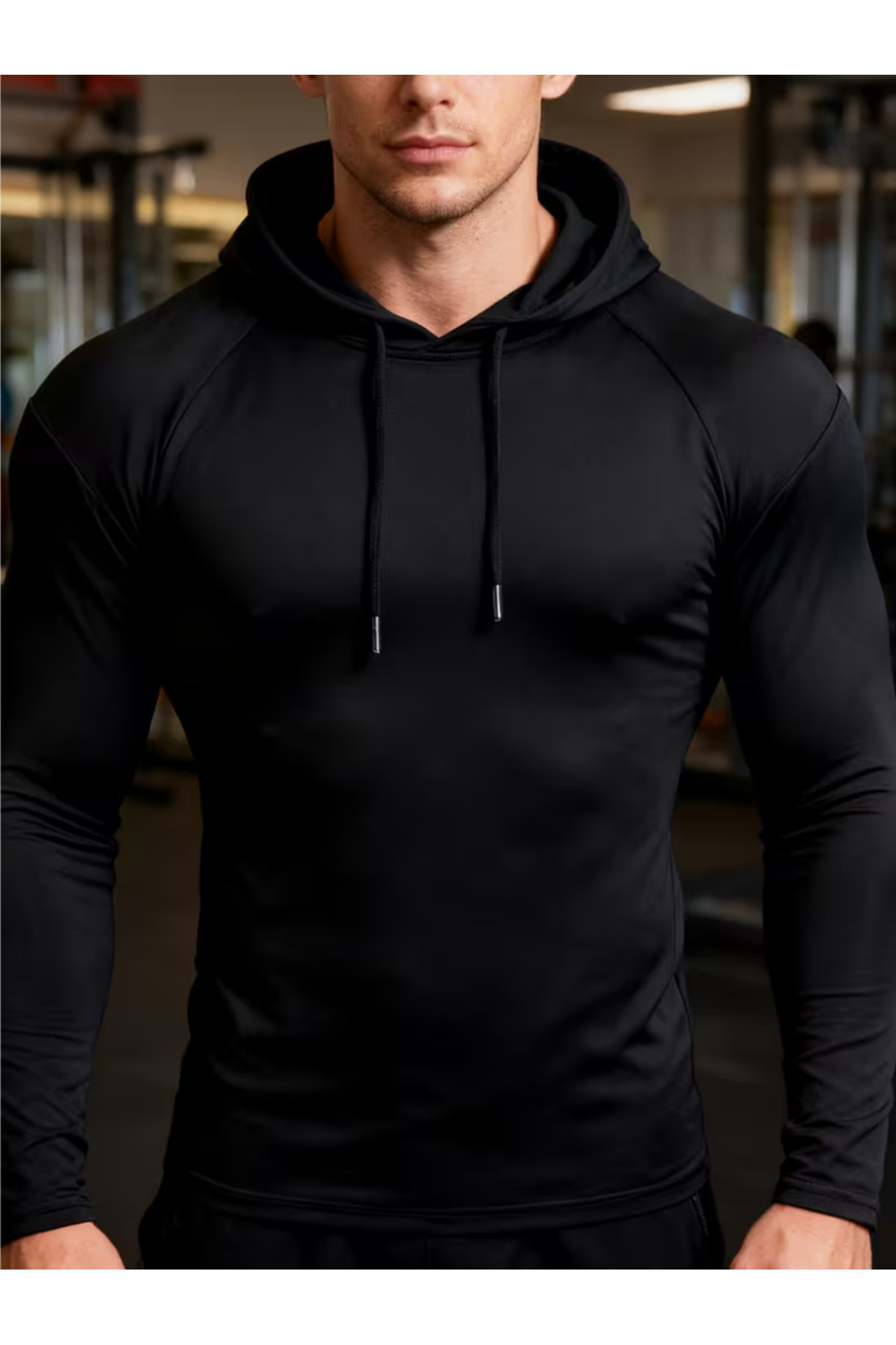 RUTBİL SPORTS Kapşonlu Fitness BODY -GYM Fitness Tank Top -Boks Antrenman BODY -Koşu Egzersiz BODY COMPRESSİON görsel 8