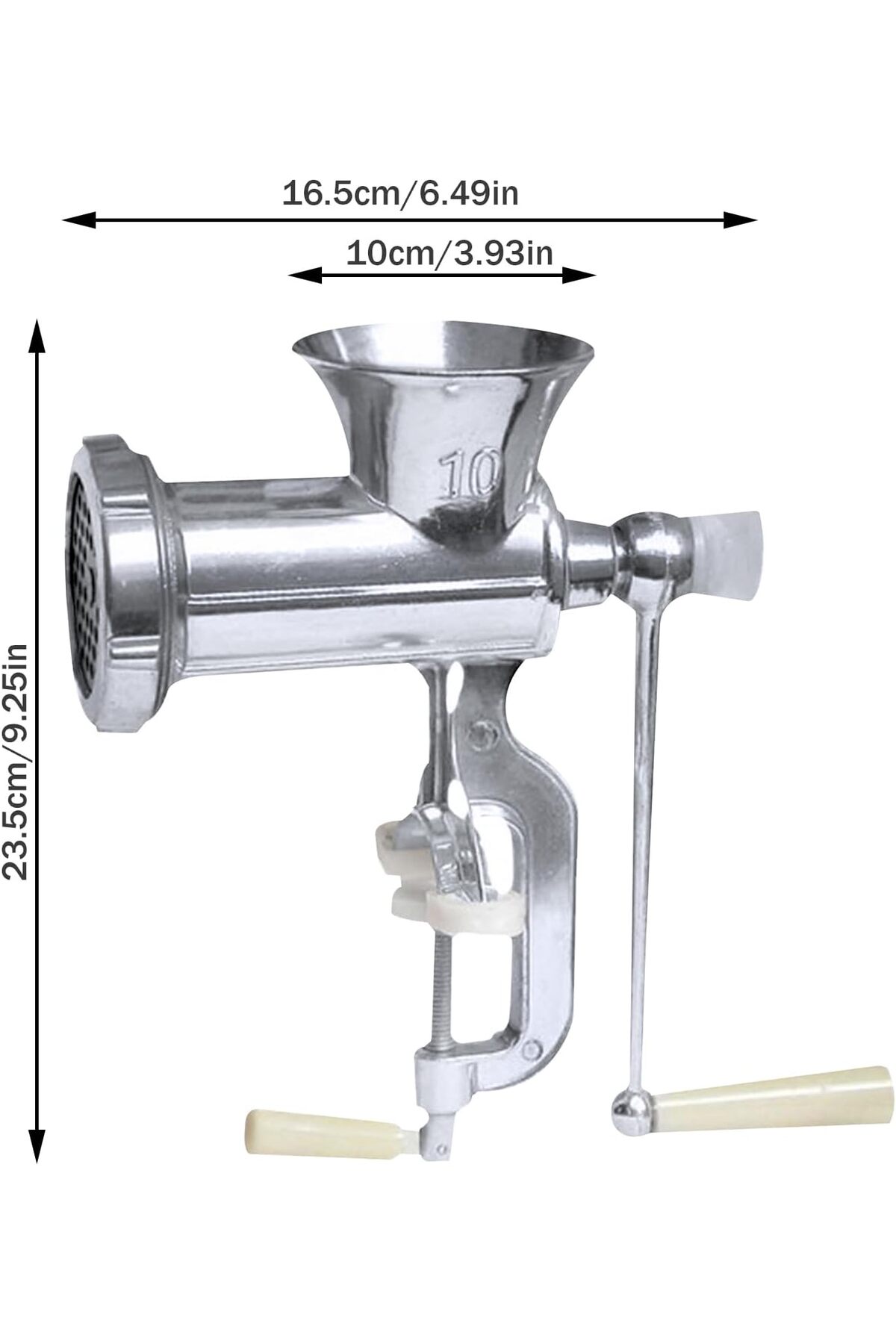 مفرمة لحم يدوية 🥩 – تحكم كامل في فرم اللحم بدون كهرباء - مقاس 10