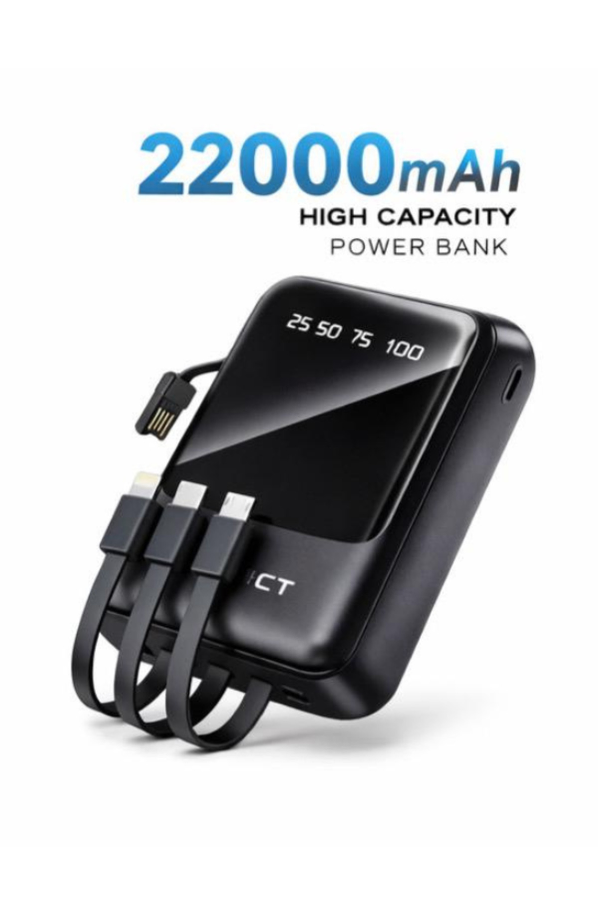 بنك الطاقة KN10 بسعة 22000 مللي أمبير مع كابلات مد...