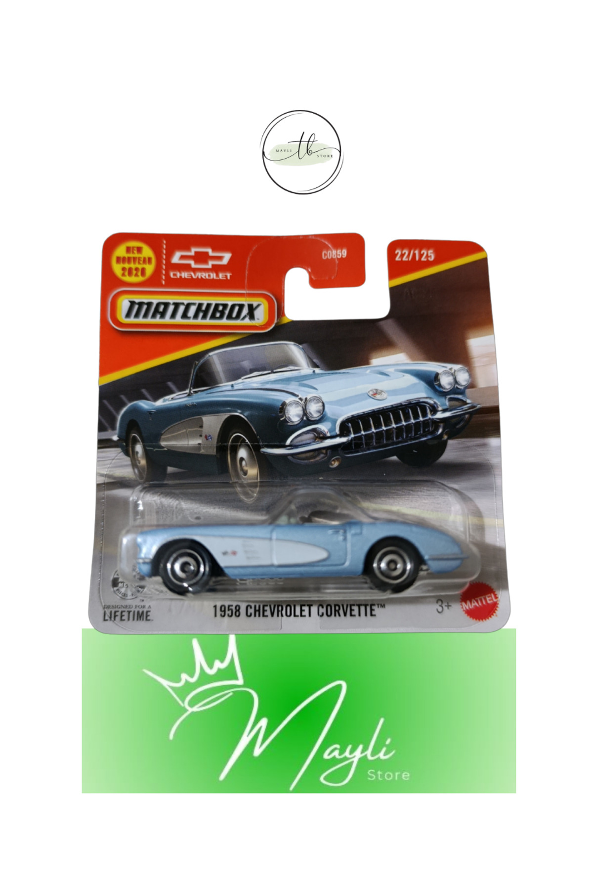 HOT WHEELS Matchbox 1958 Chevrolet Corvette 2026 22/125 C0859