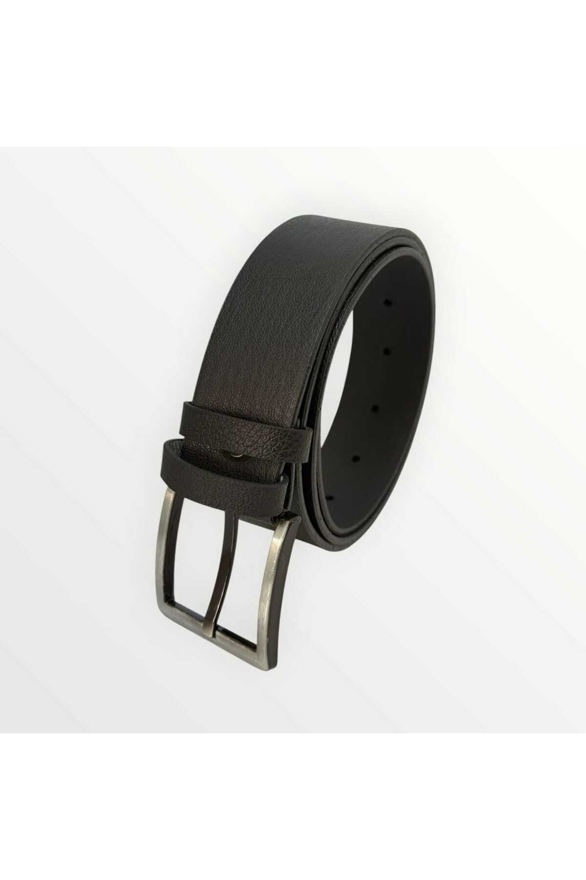Mia Belt  Erkek Kemer Siyah 4 cm Tüm Kıyafetlere Uyumlu