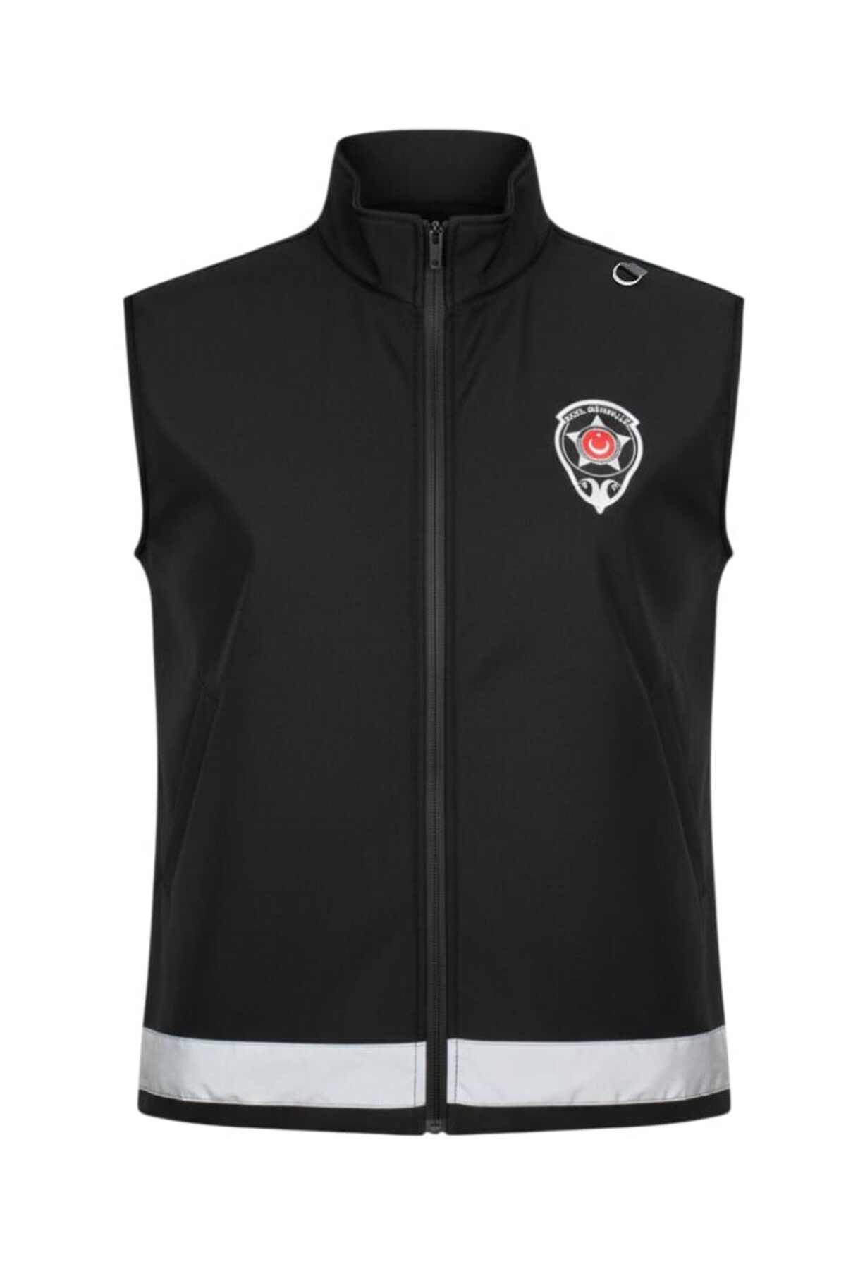 Özel Güvenlik Yelek Softshell Rüzgar Su Geçirmez Kalın Kadın Erkek — مشکی lmkjhfgysıuhıjlkfmö