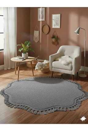 ALTUN CARPET MODERN PAPATYA PONPON SAÇAKLI PELÜŞ HALI KAYMAZ TABAN SOLON HALI...