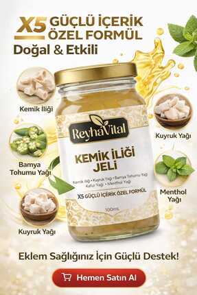 ReyhaVital Kemik İliği Jeli 100 ML(Kemik İliği,Kuyruk Yağı,Kafur Yağı,Bamya T...