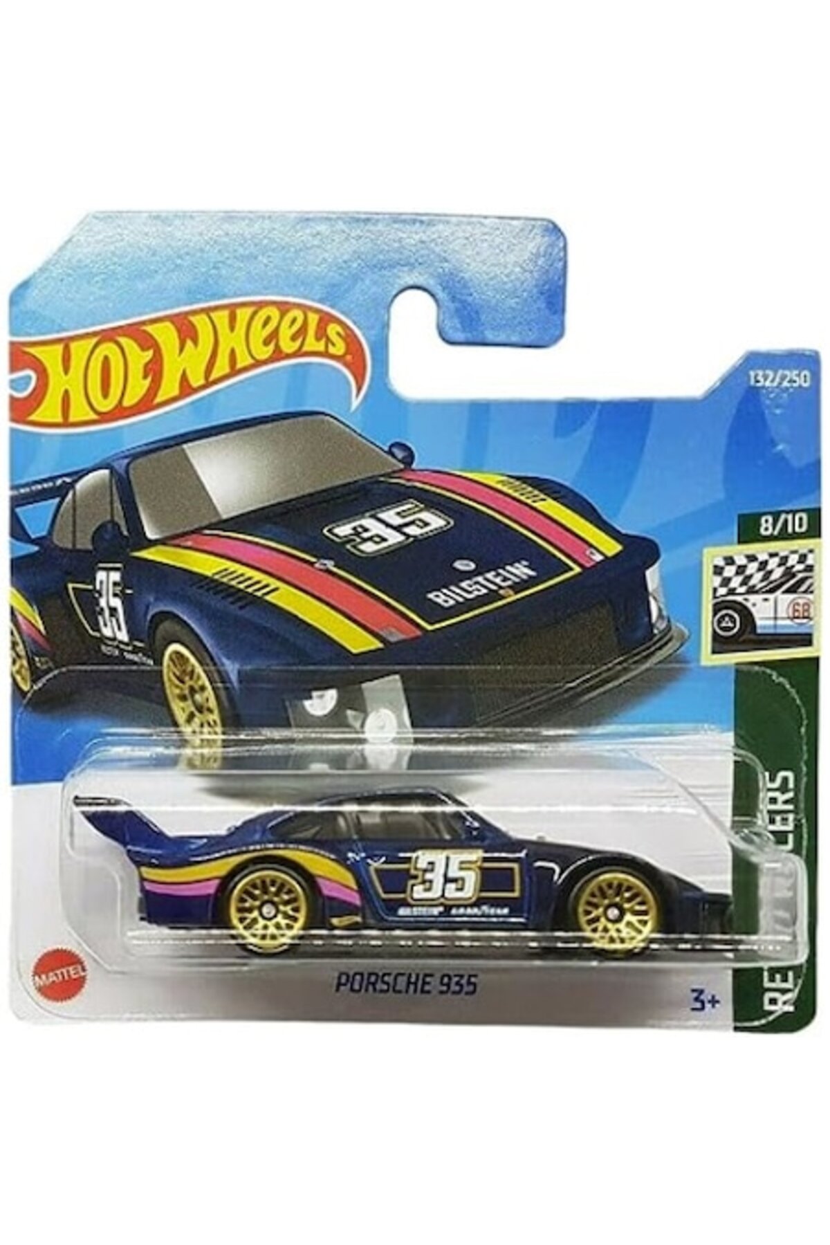 Macheta Auto Hot Wheels, Porsche 935, 1:64, Albastru, Colectia 2022