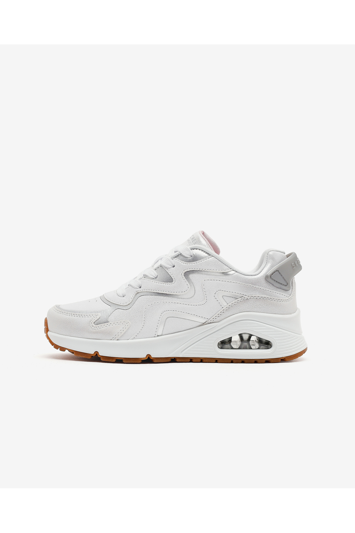 اسکچرز کفش کتانی دخترانه سایز بزرگ UNO GEN1-WAVY SHIMMER سفید کد 310322L WSL