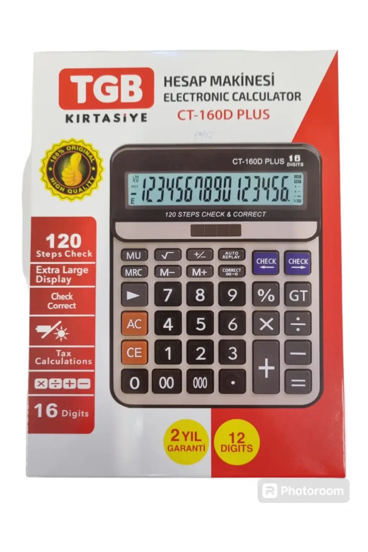 Jenerik Tgb Hesap Makinesi Ct-160d Plus