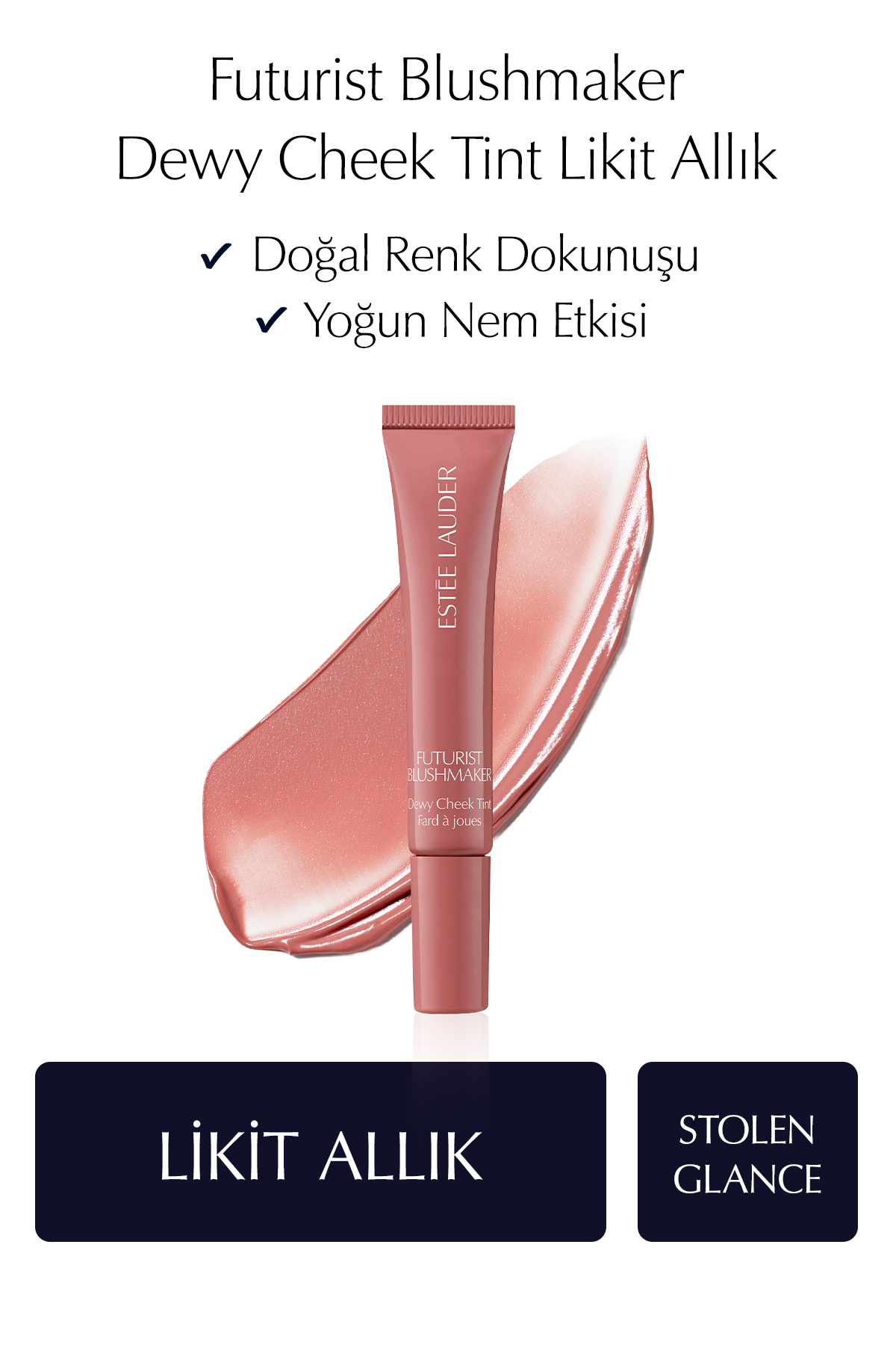 Estee Lauder Futurist Blushmaker Dewy Cheek Tint Likit Allık - Renk: Stolen Dance — صورتی 138019