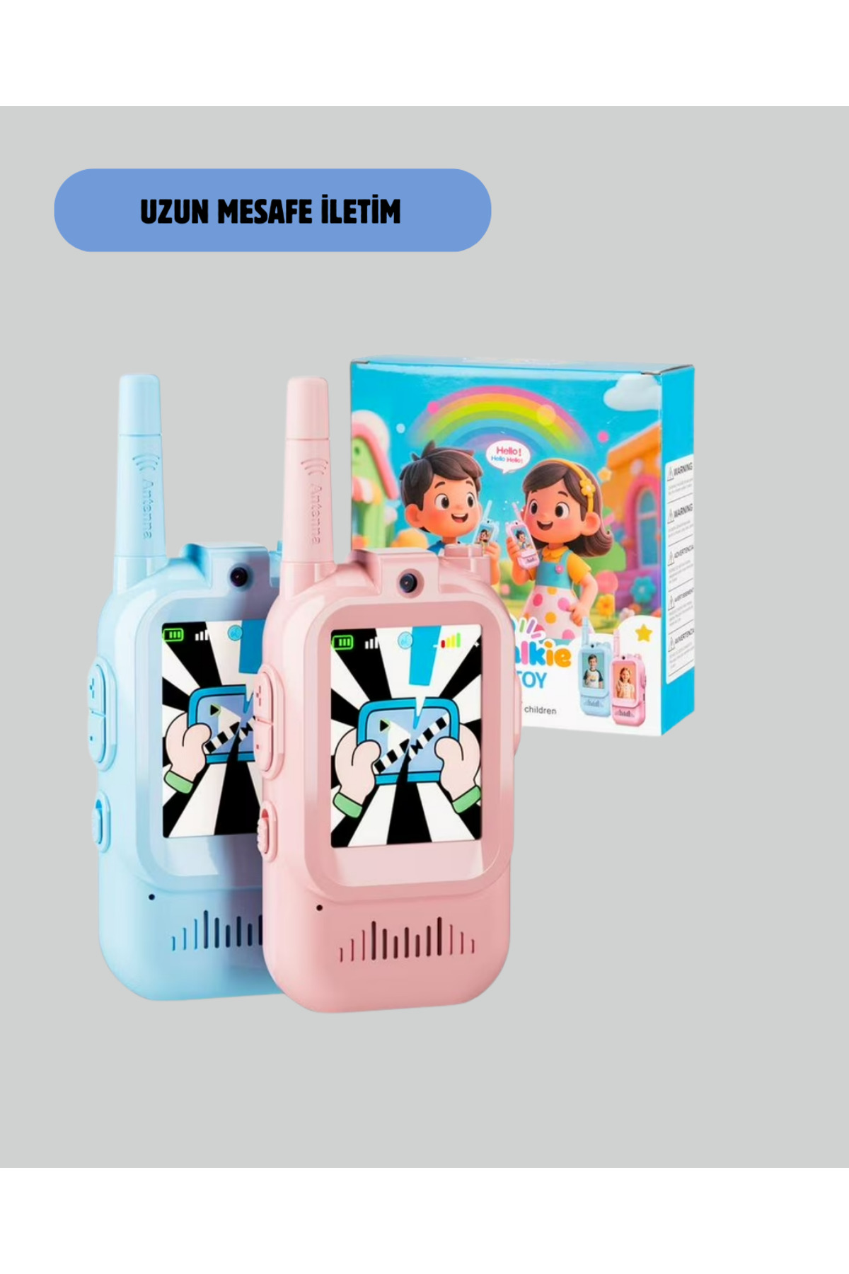 İsingir shopping Çocuklar İçin Video Görüşmeli Walkie Talkie Uzun Mesafe İletişim - ISSH9294-4513 fotoğrafı 3 (önizleme)