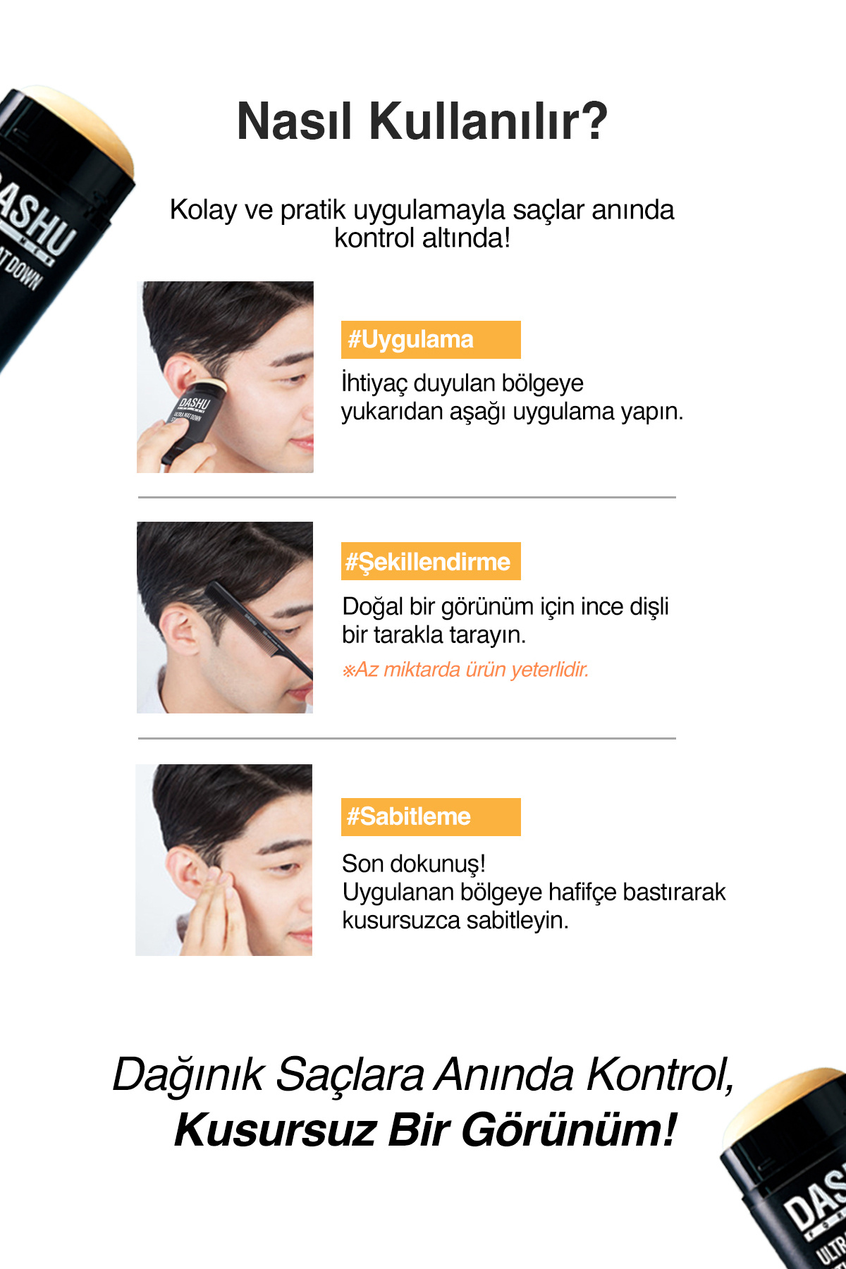 Pratik, Ultra Güçlü Kalıntı Bırakmayan Mat Stick Wax For Men Premium Ultra Mat Down Stick Wax — 8706 — تصویر 7 از 9