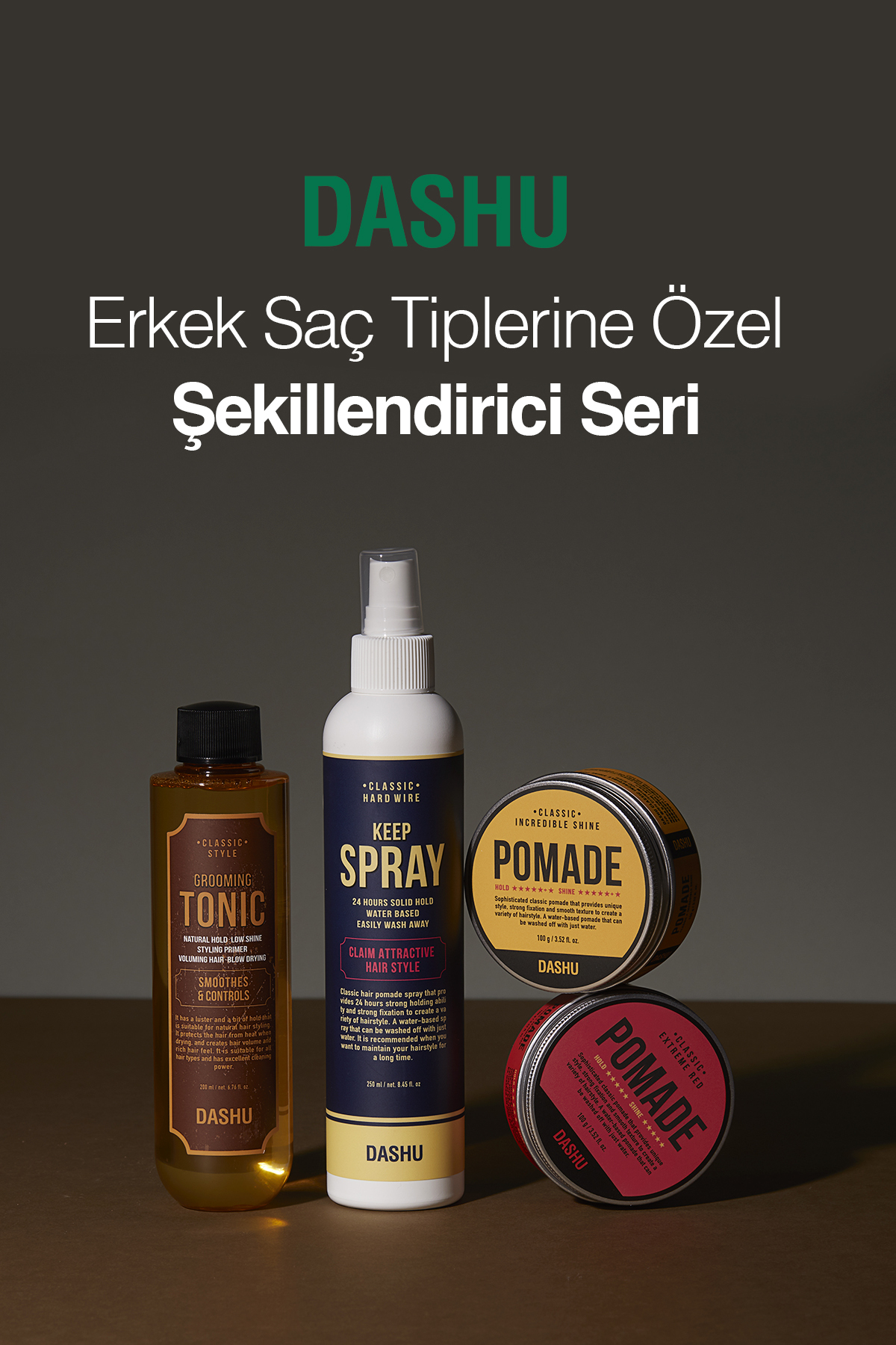 Dökülme Karşıtı Hacim Veren Saç Bakım Toniği - Fön Suyu Classic Style Grooming Tonic Pump — 8730 — تصویر 9 از 9