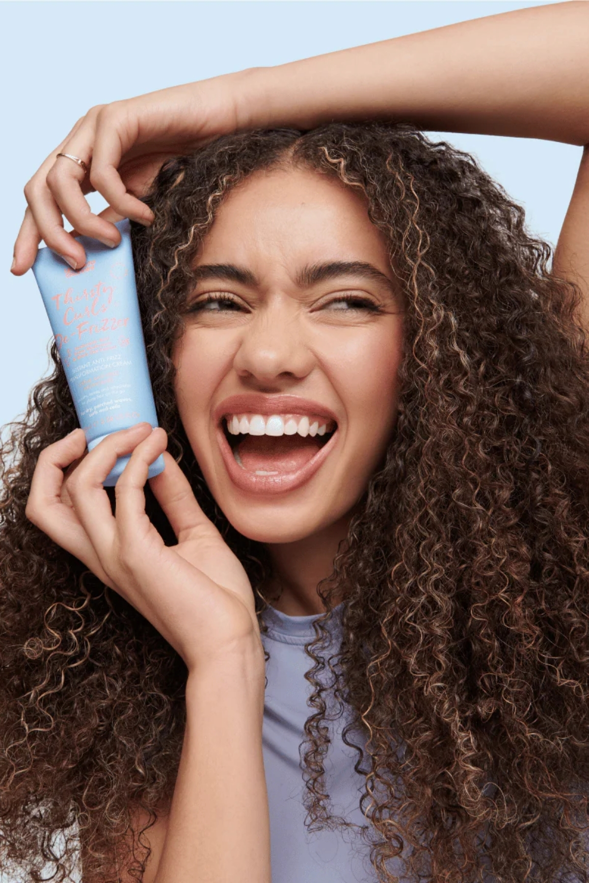 Thirsty Curls De-Frizzer - Anında Kabarma Giderici Bukle Dönüştürücü Krem — U235 — تصویر 3 از 5