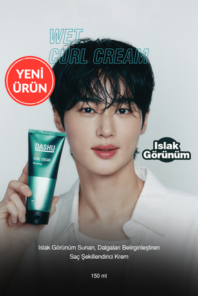 Dashu Islak Görünüm Sunan, Dalgaları Belirginleştiren Saç Şekillendirici Krem...