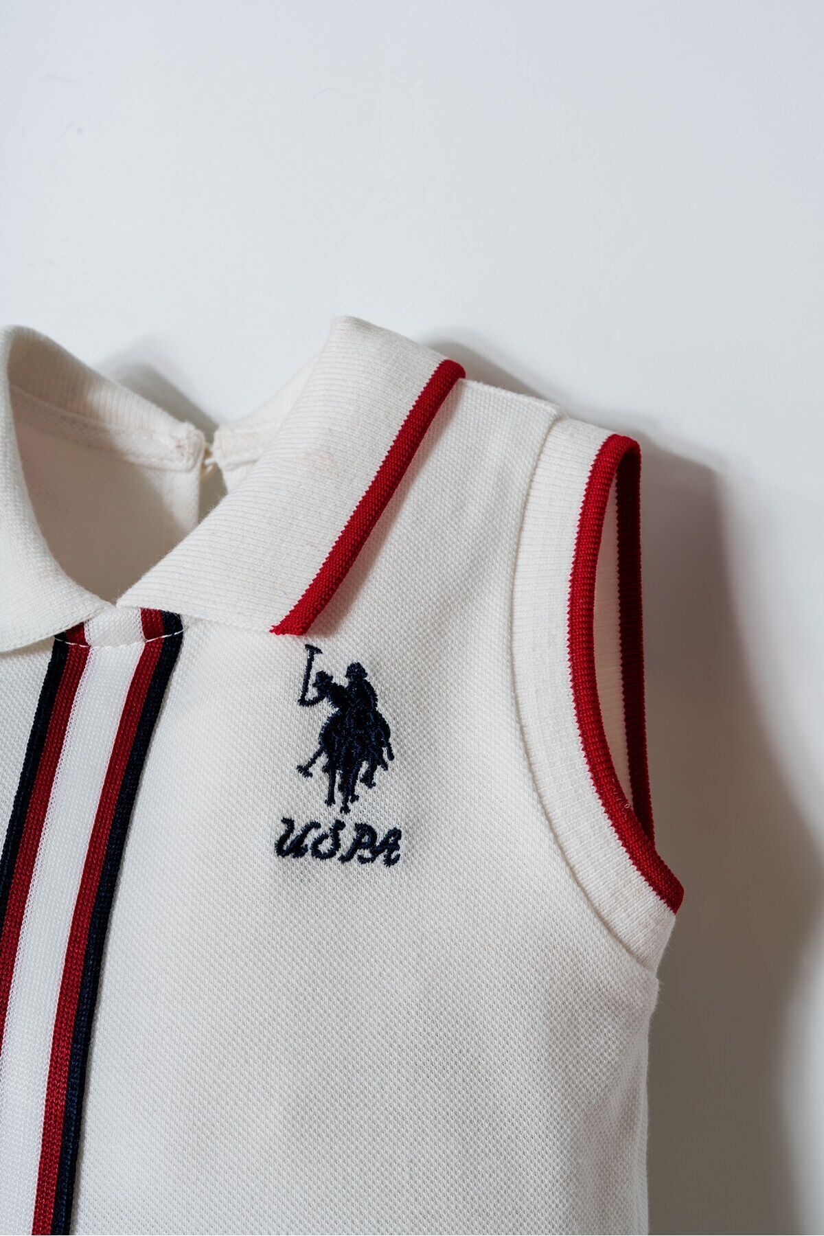 U.S. Polo Assn. Kız Bebek Beyaz Elbise fotoğrafı 2 (önizleme)