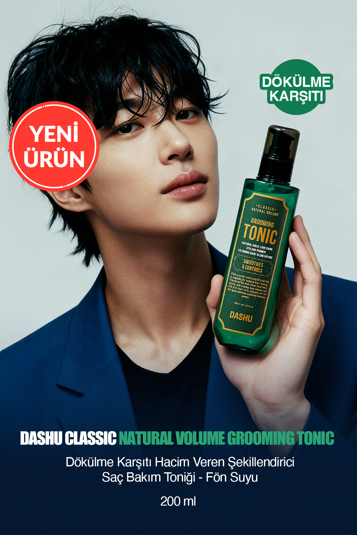 Dashu Dökülme Karşıtı Hacim Veren Saç Bakım Toniği - Fön Suyu Classic Style Grooming Tonic Pump — 8730