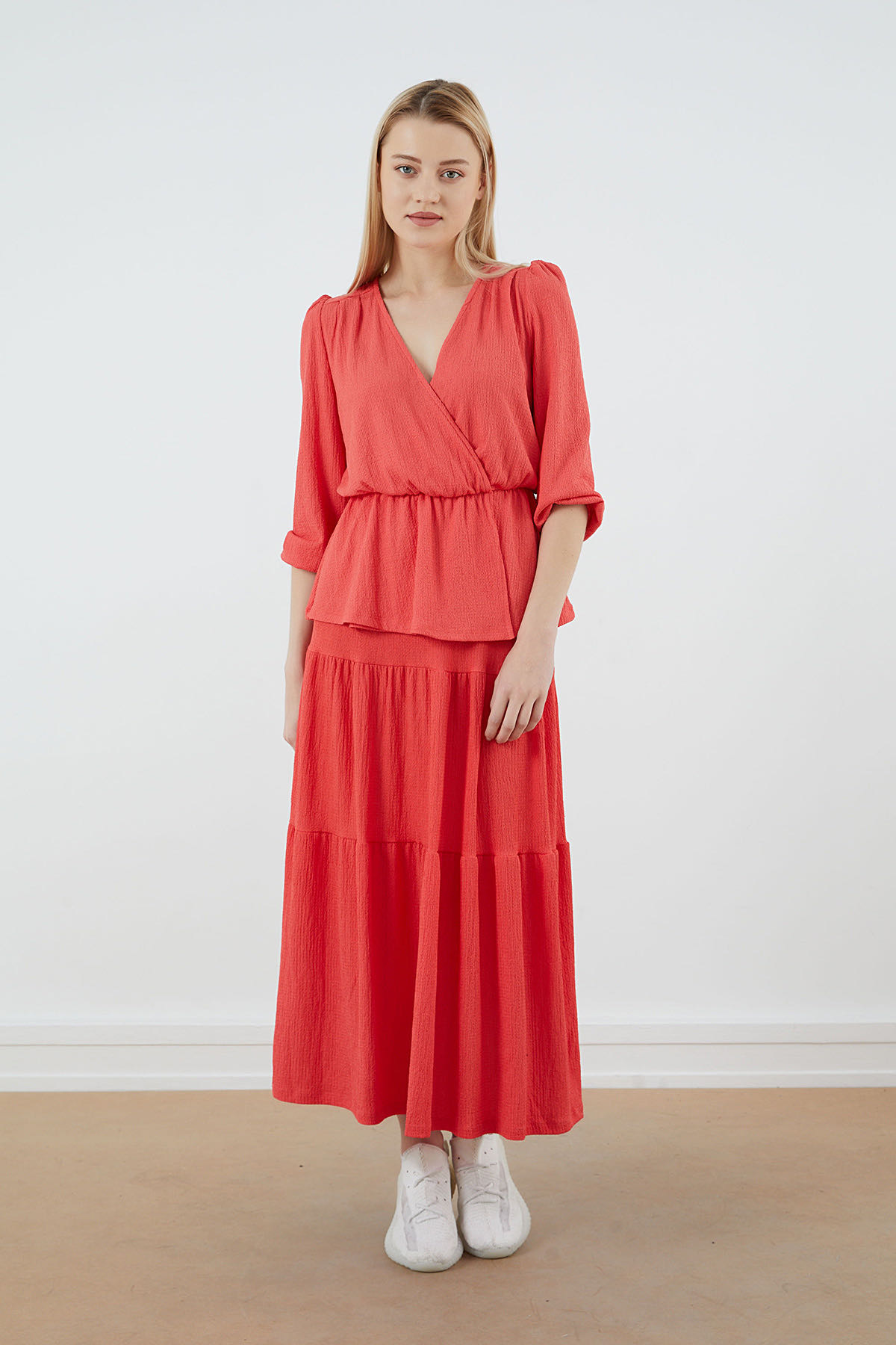 PAULMARK  Kolu Volanlı Bluz - Görsel 5