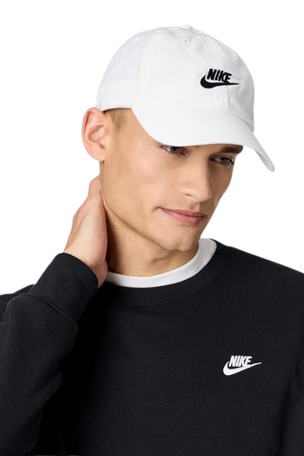 کلاه کپ باشگاهی CB Futura Swoosh L سفید FB5368-100 نایکی کلاه لبه دار Nike