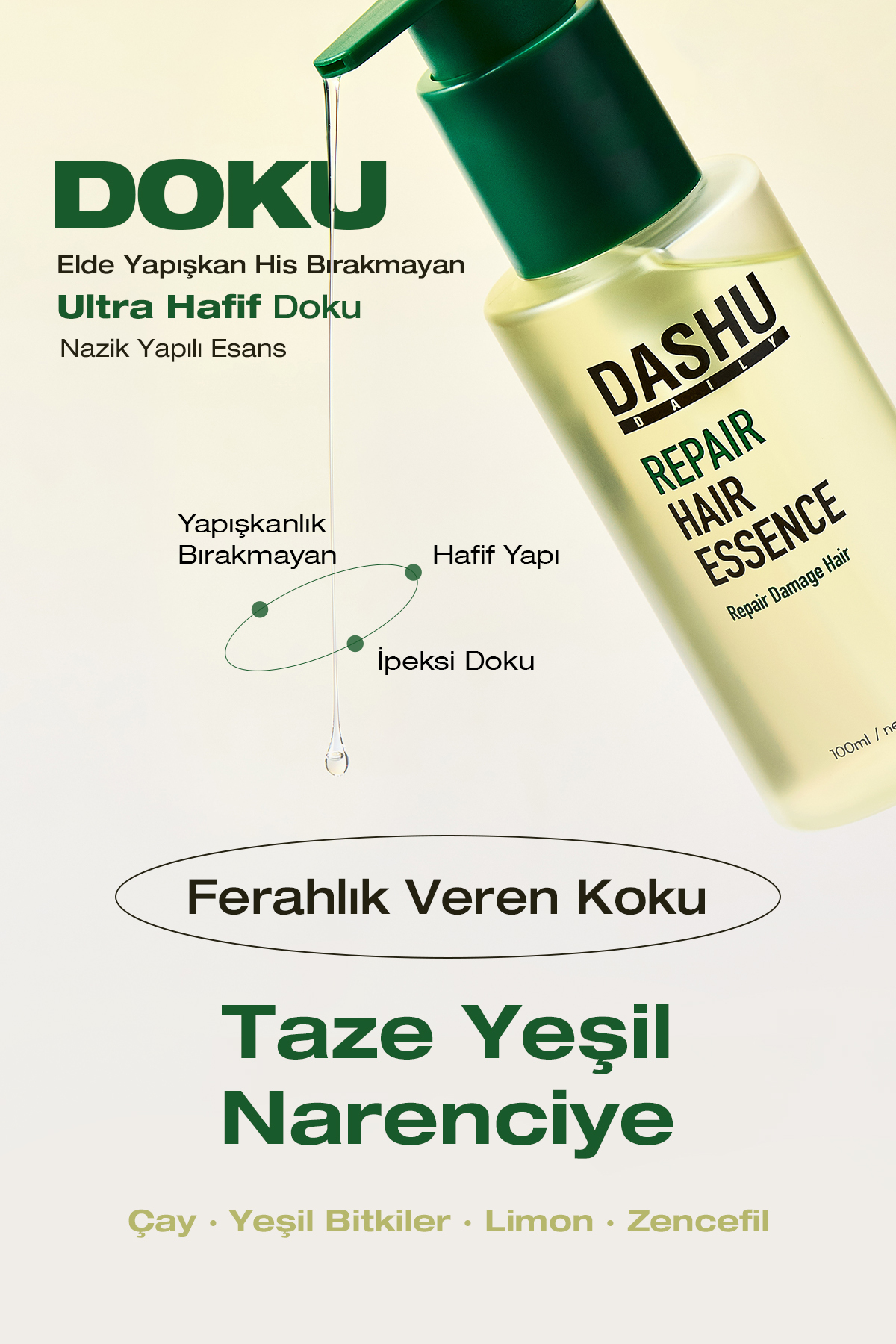 Argan Yağı İçeren Onarıcı ve Isı Koruyucu Saç Bakım Esansı Daily Repair Hair Essence — 8756 — تصویر 7 از 9