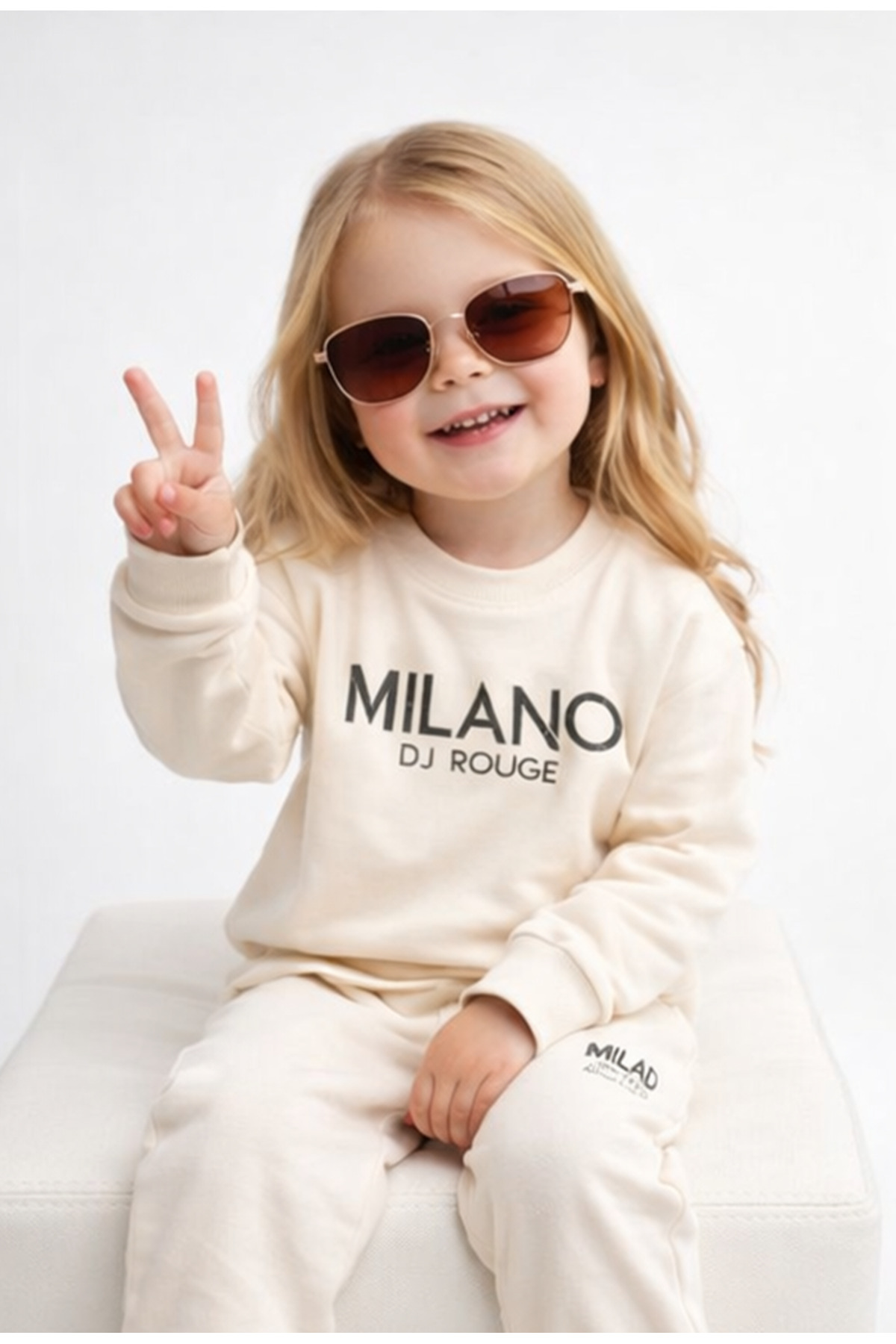 LittlePoffy Çocuk Oversize Baskılı Alt Üst Bebek Çocuk Eşorfman Takımı fotoğrafı 5 (önizleme)