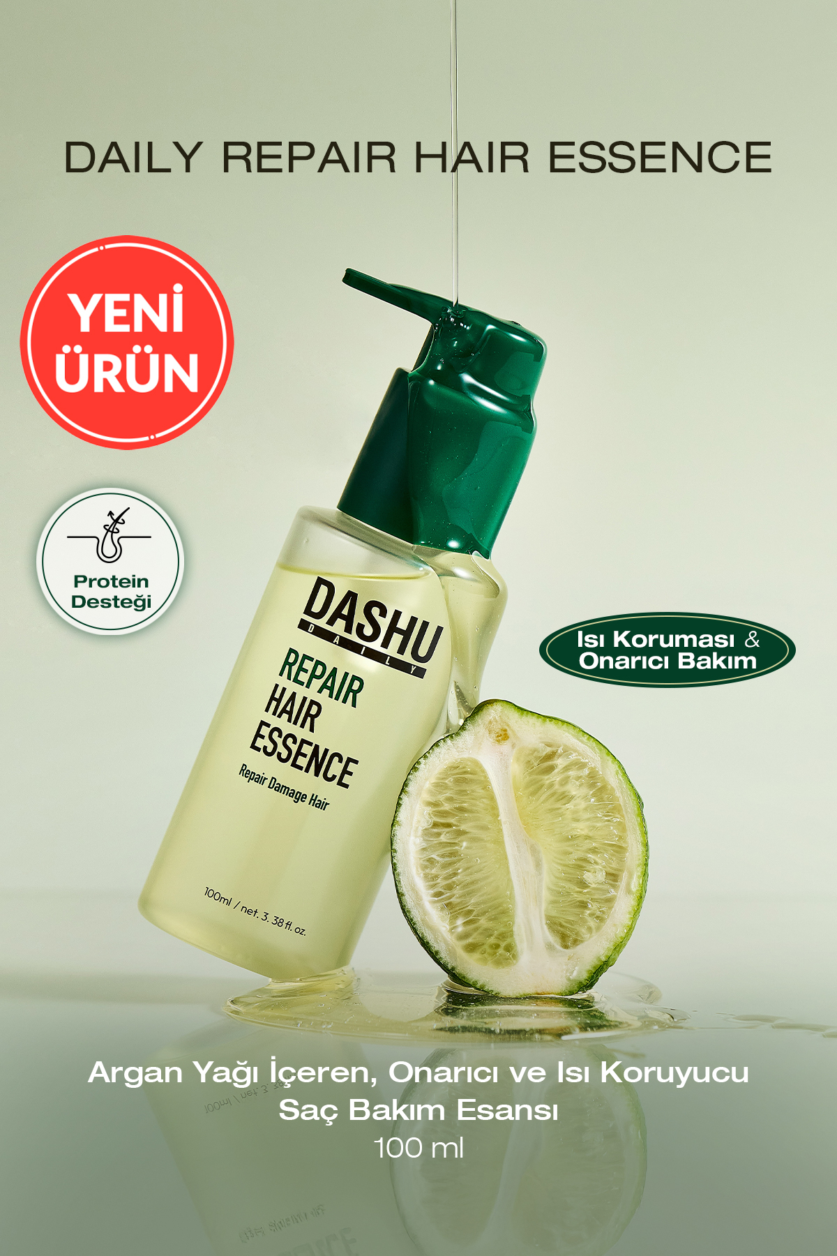 Dashu Argan Yağı İçeren Onarıcı ve Isı Koruyucu Saç Bakım Esansı Daily Repair Hair Essence — 8756