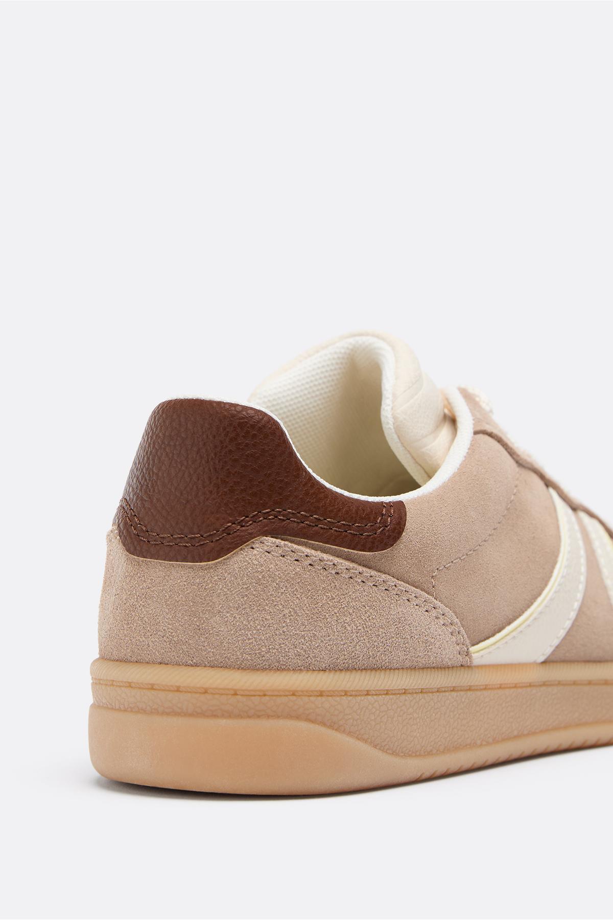 Stradivarius  Günlük deri spor ayakkabı - Görsel 4