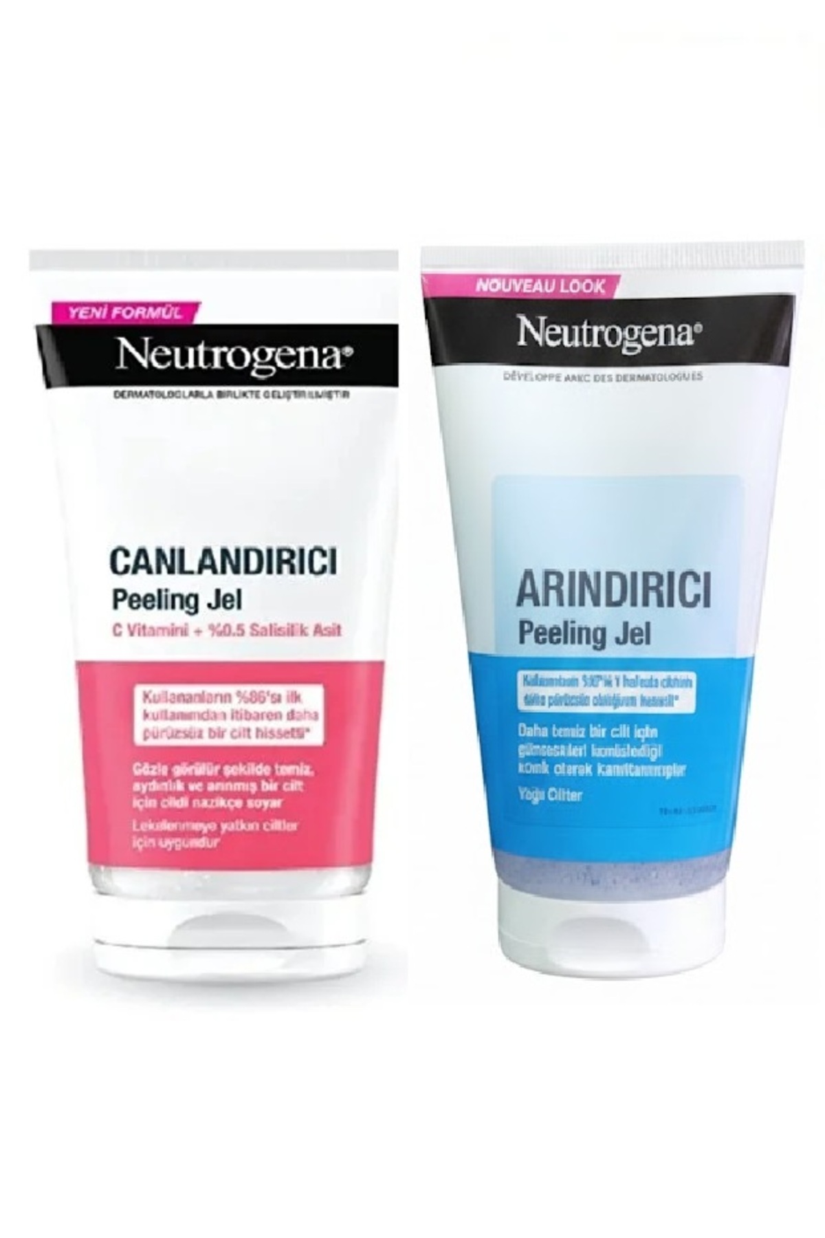Neutrogena نئوتروگندا ژل لایه بردار احیا کننده ۱۵۰ میلی لیتر - ژل لایه بردار پاک کننده ۱۵۰ میلی لیتر - مجموعه ۲ عددی — tkm006