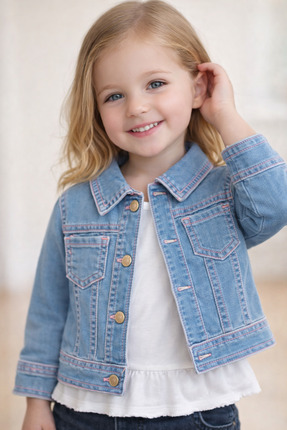 PALMERO Kız Bebek Denim Ceket